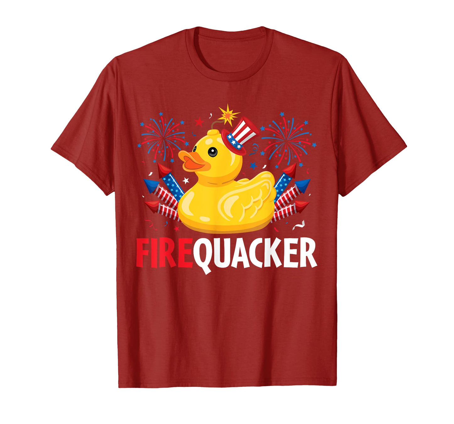 Funny Firecracker Duck 4th of July T-Shirt