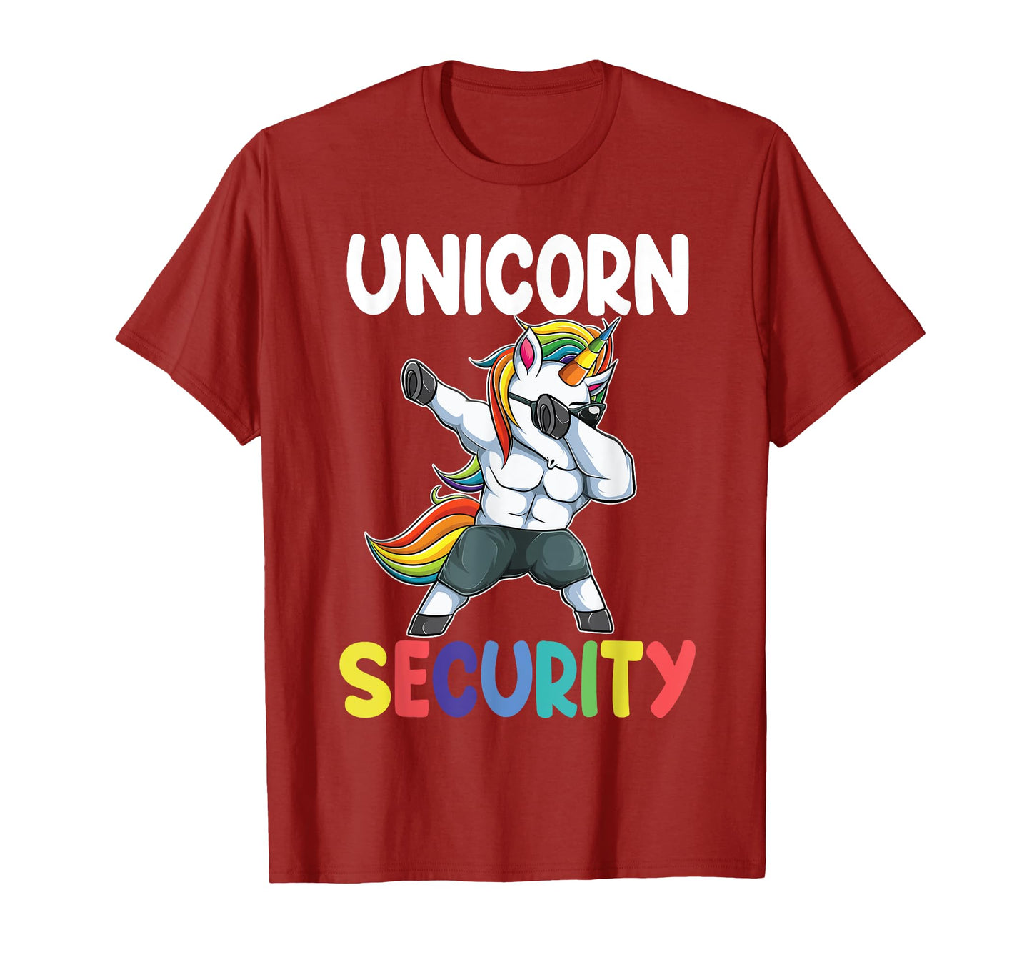 Unicorn Security Dad Mom Daughter Adult unicorn costume gift T-Shirt