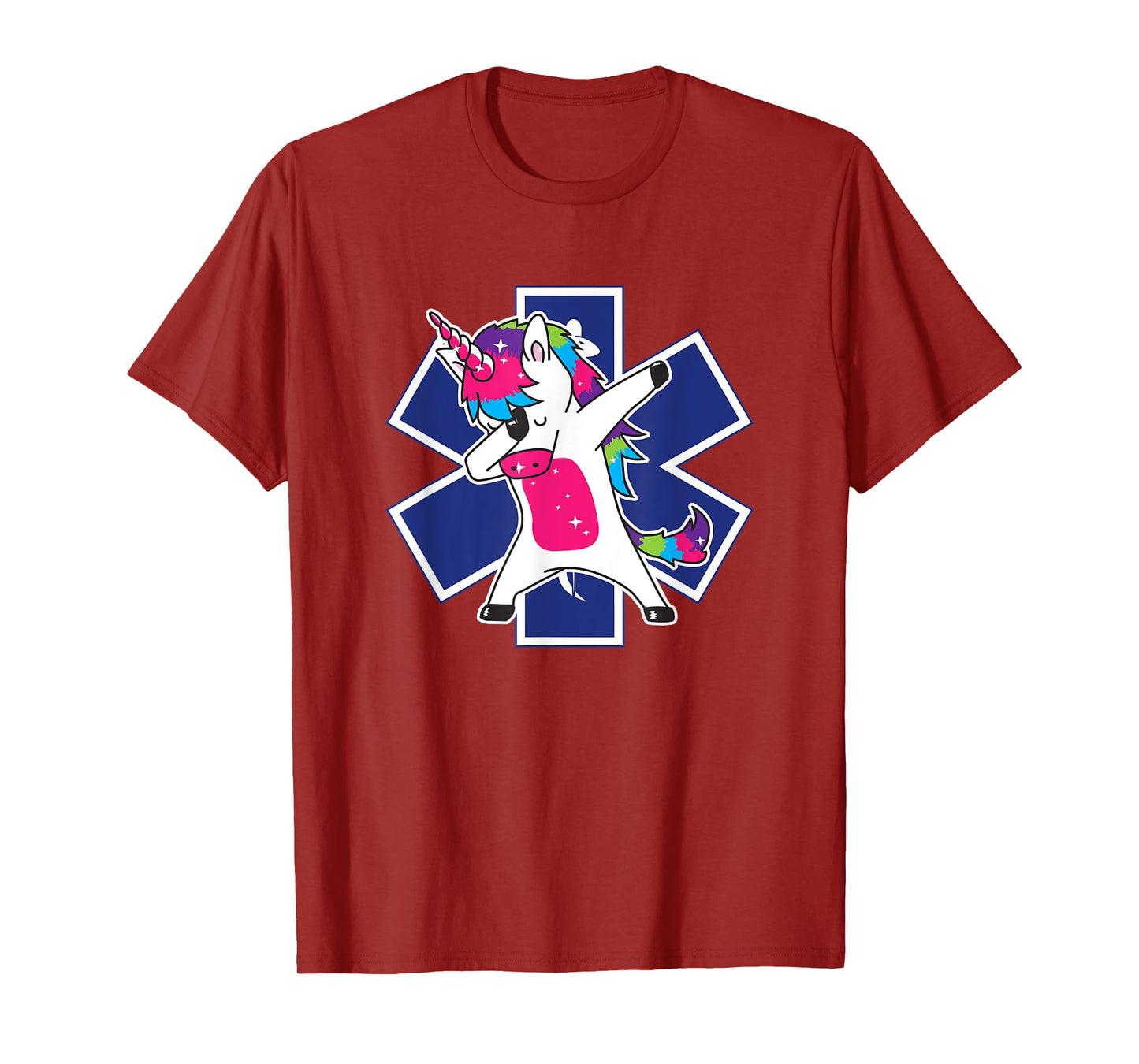 Dabbing Unicorn EMS EMT Nurse Medic Doctor Funny T-Shirt T-Shirt