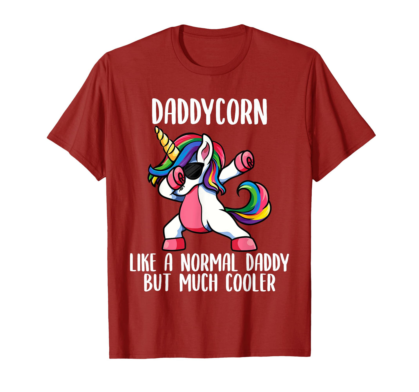 Unicorn Daddy Girl Birthday Party Apparel, DaddyCorn Cute T-Shirt