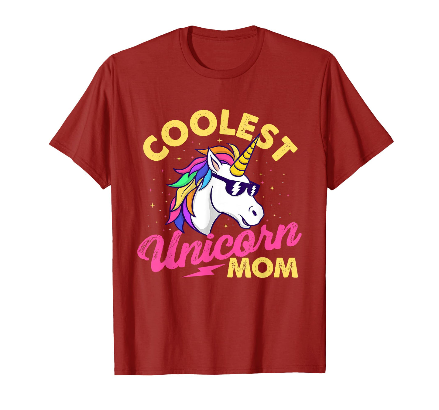 Coolest Unicorn Mom - Mystical Creature Rainbow Unicorn T-Shirt