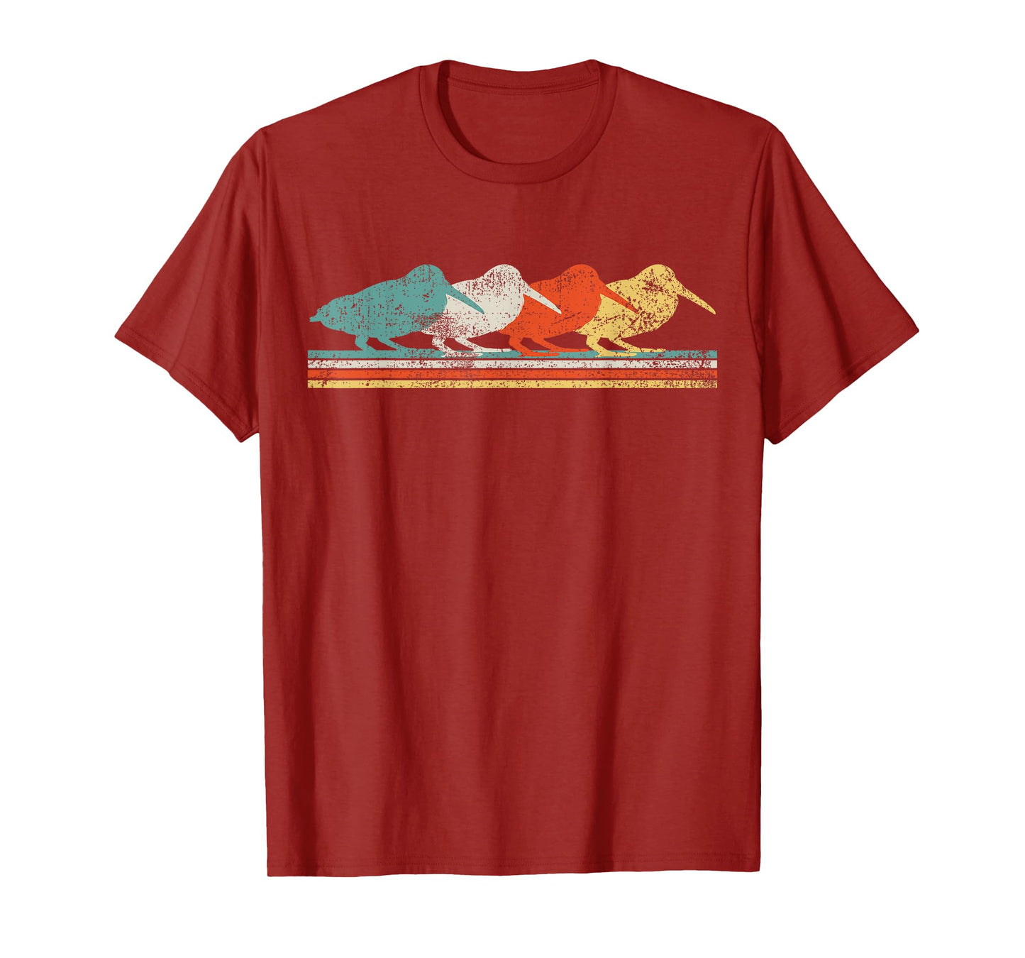 Woodcock Birds Retro Vintage T-Shirt