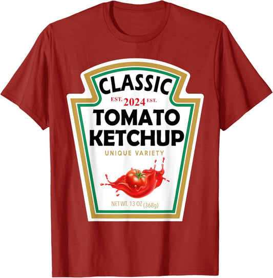 Red Ketchup DIY Halloween Costume Matching Group Mustard T-Shirt