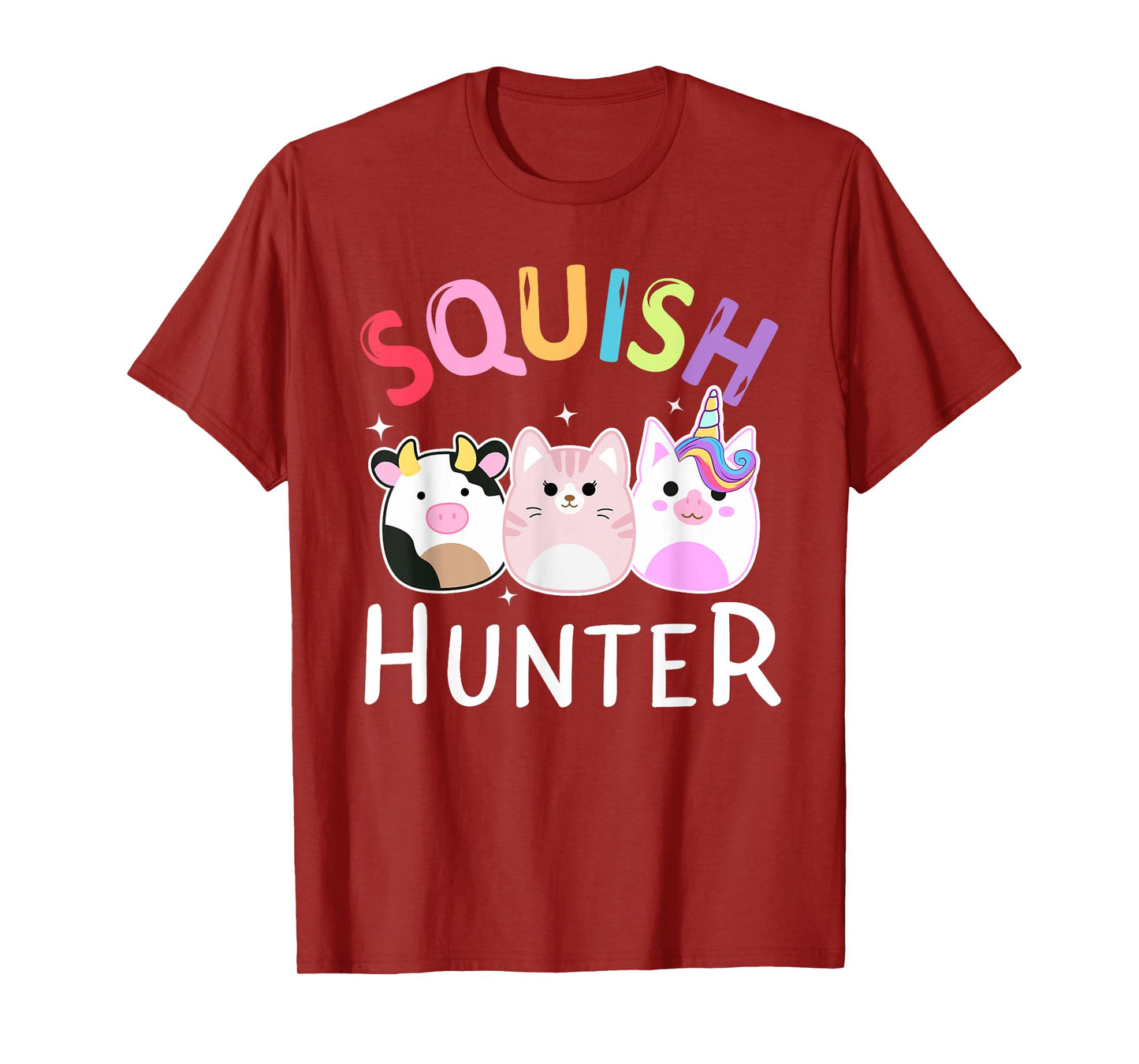 Squish hunter Mallow Soft Toy animals cat cow unicorn T-Shirt