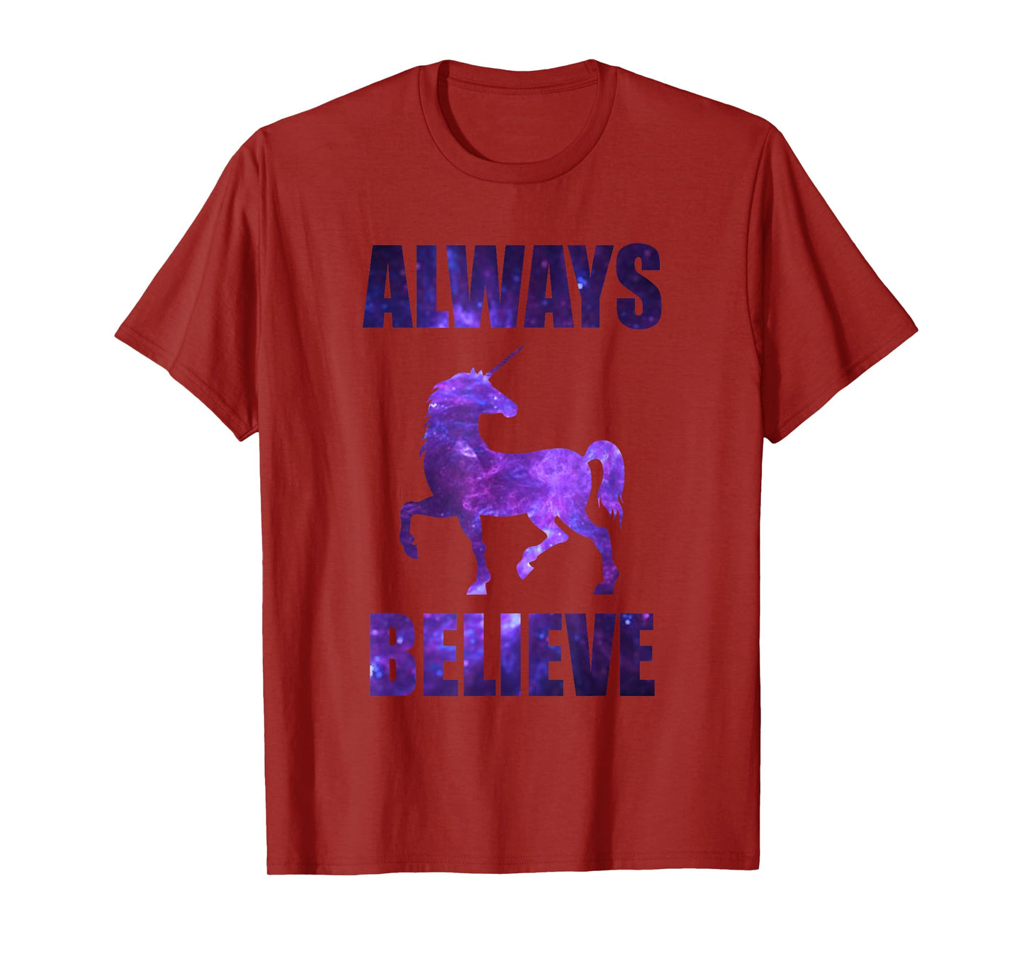 Always Believe Unicorn Shirt - Graphic Galaxy T-Shirt T-Shirt