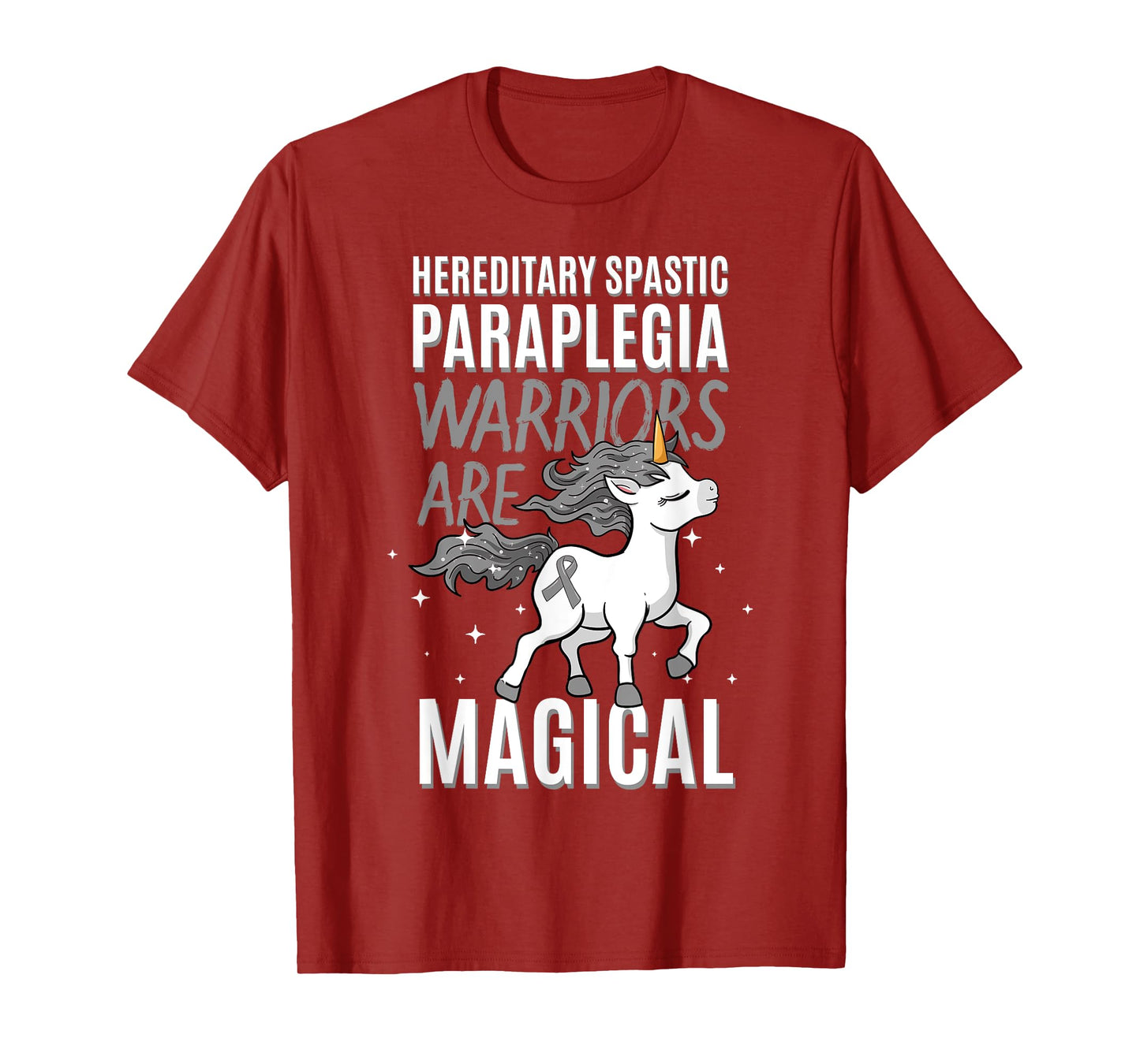 Hereditary Spastic Paraplegia Warrior HSP Awareness Unicorn T-Shirt