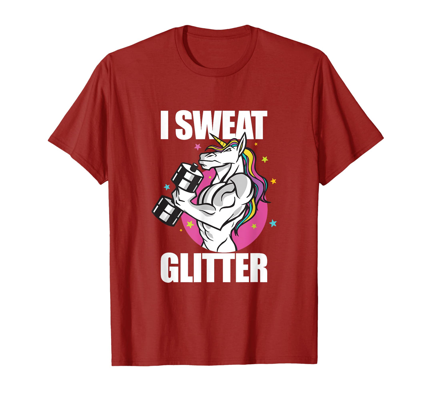 Funny Unicorn Weightlifting I Sweat Workout Gym T-Shirt