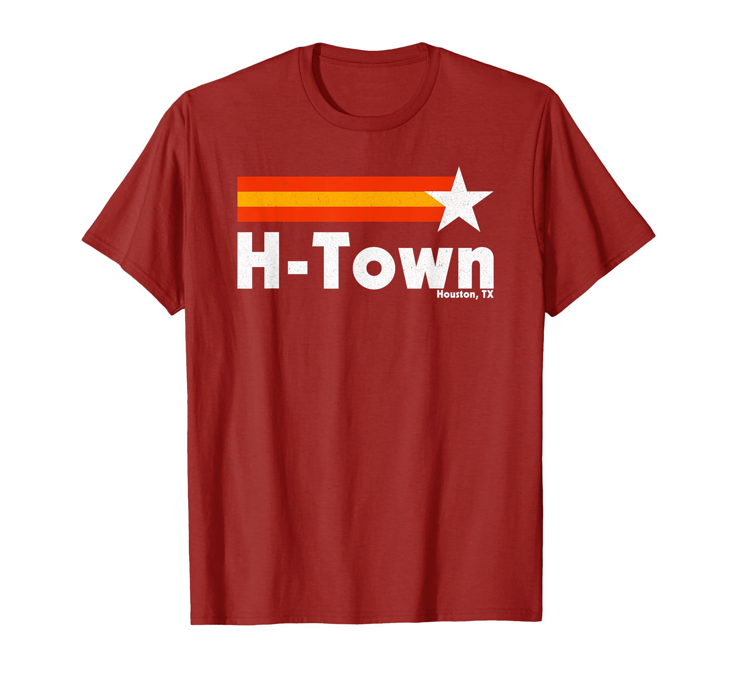 Vintage Distressed H-Town Houston Texas Strong Retro Houston T-Shirt