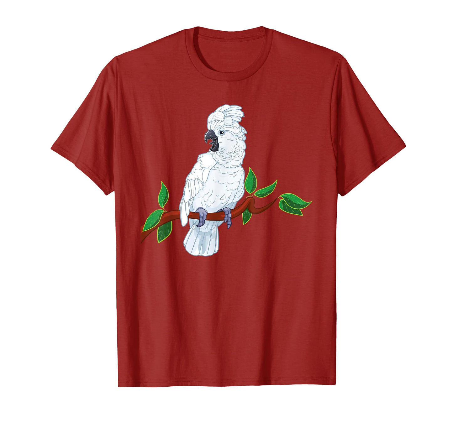 Umbrella Cockatoo on a Branch T-Shirt