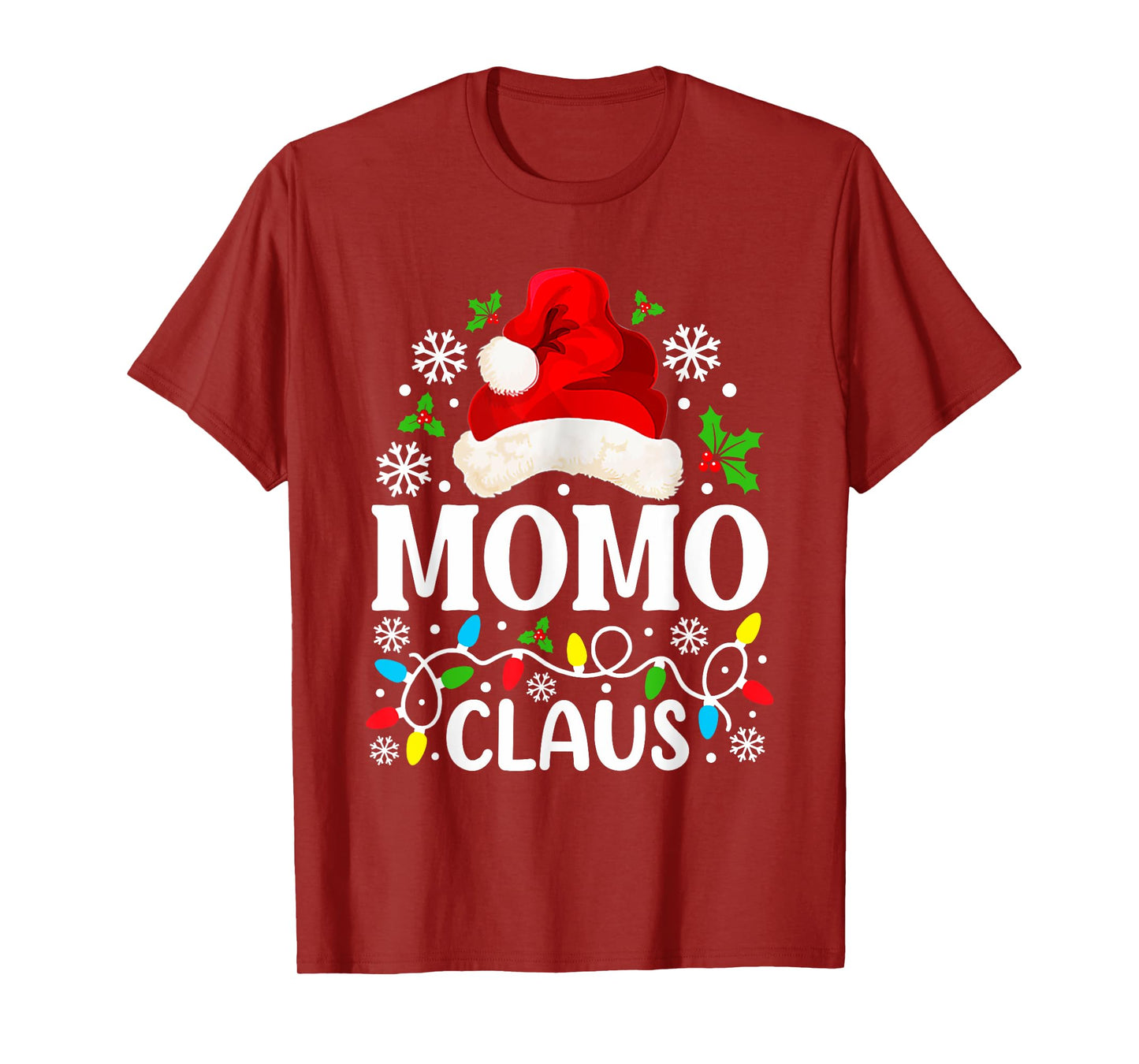 Momo Claus Funny Christmas Family Matching Grandma T-Shirt