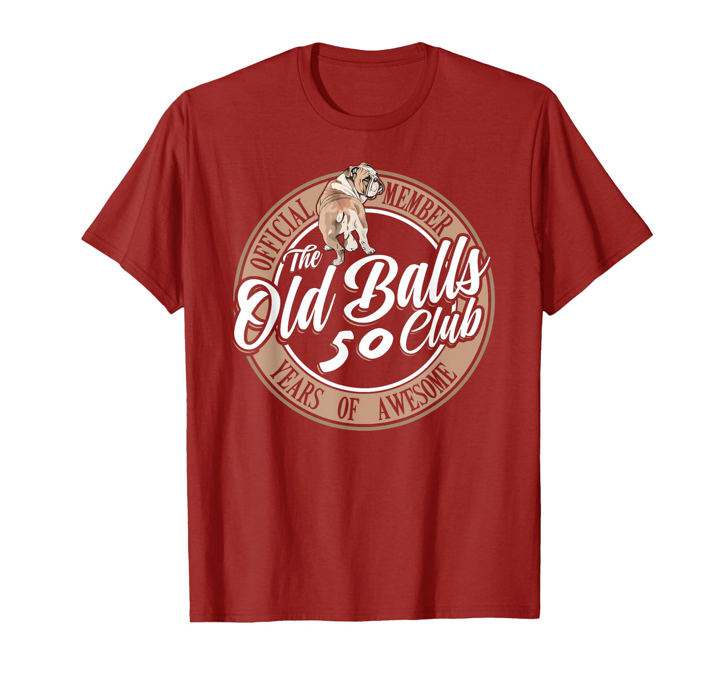 Old Balls Club 50 Years of Awesome Funny 50th Birthday Gag T-Shirt