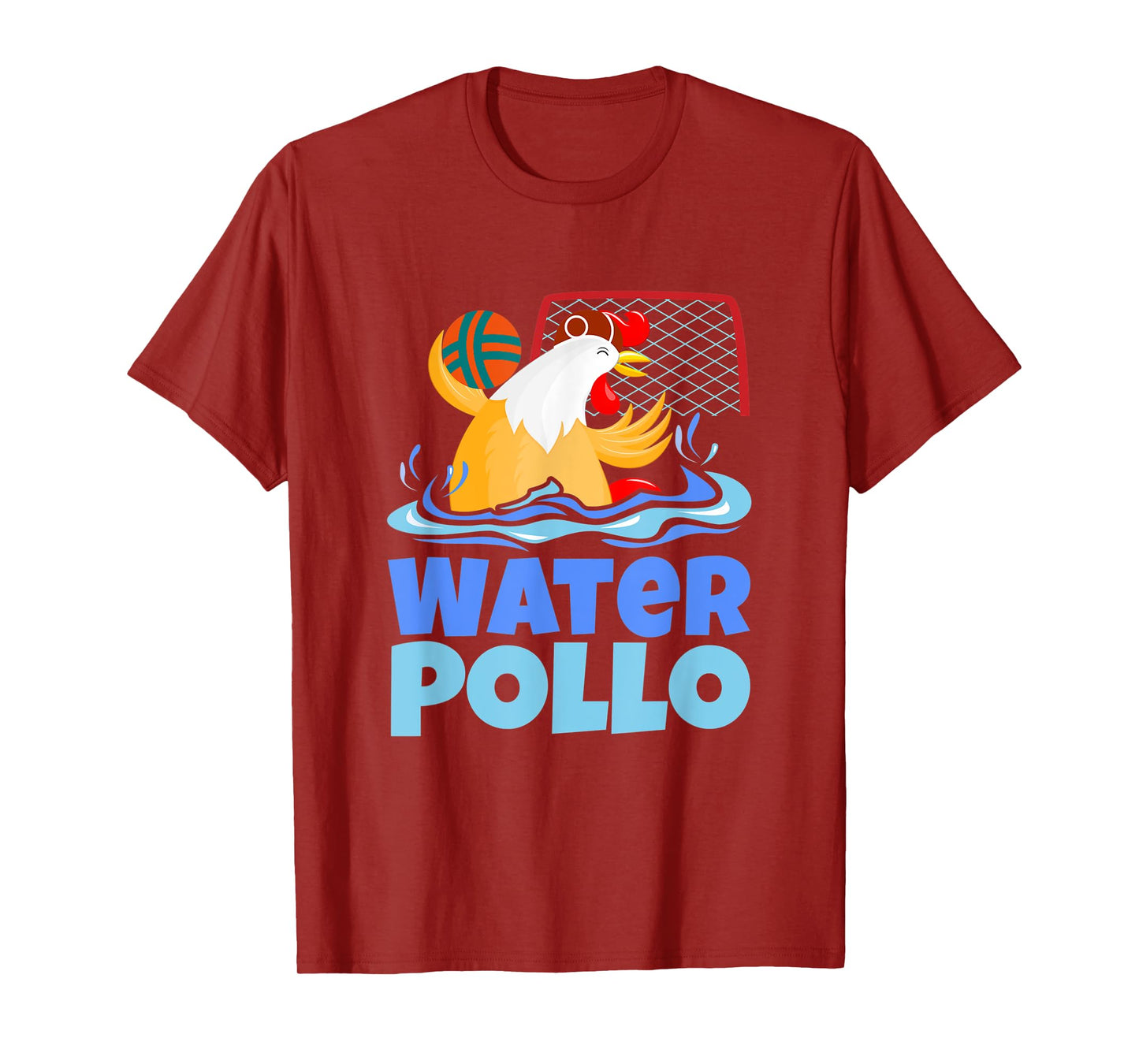 Funny Water Polo Humor, Water Pollo Chicken Pun T-Shirt