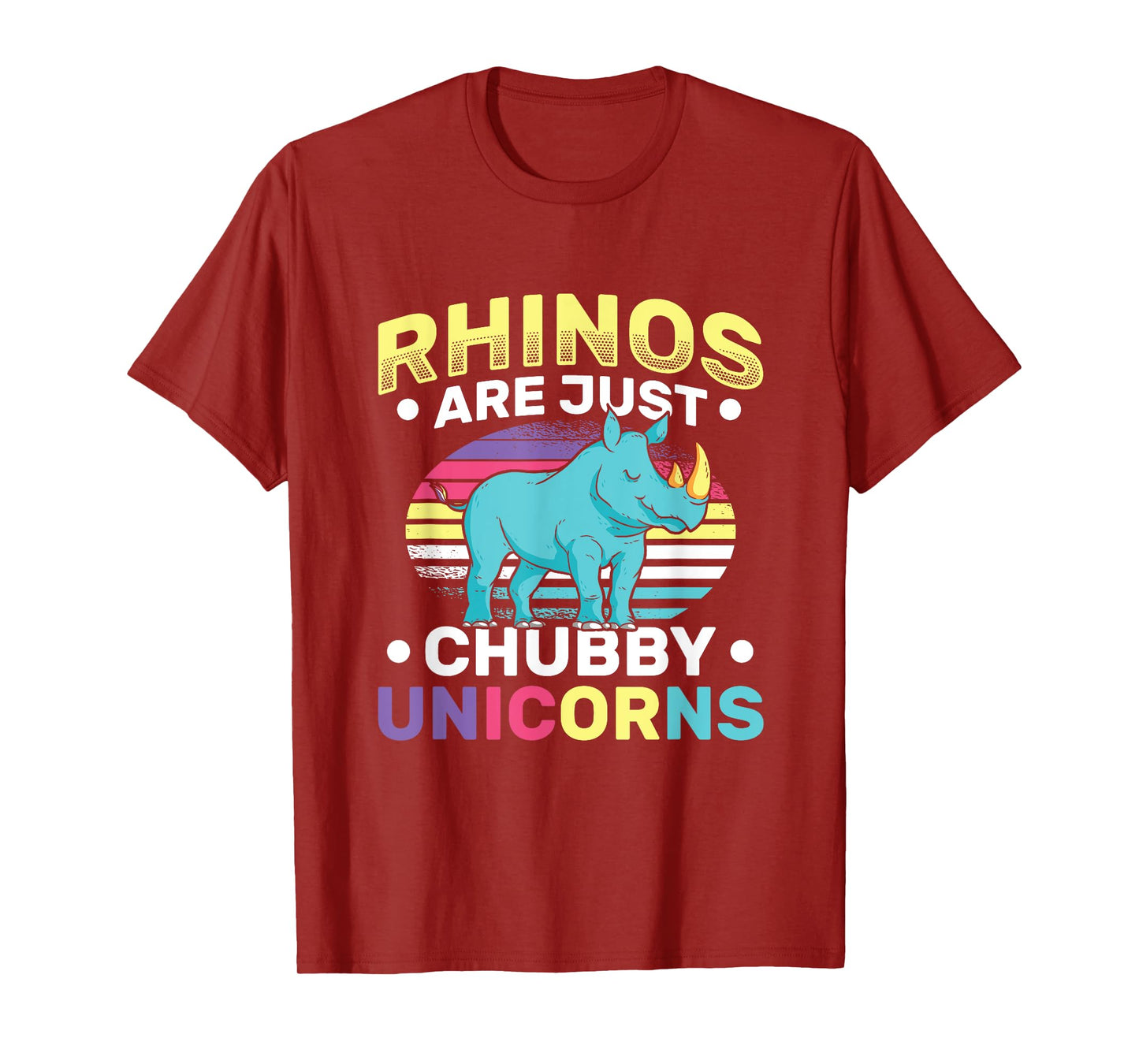 Funny Rhinos Are Just Chubby Unicorn Joke T-Shirt