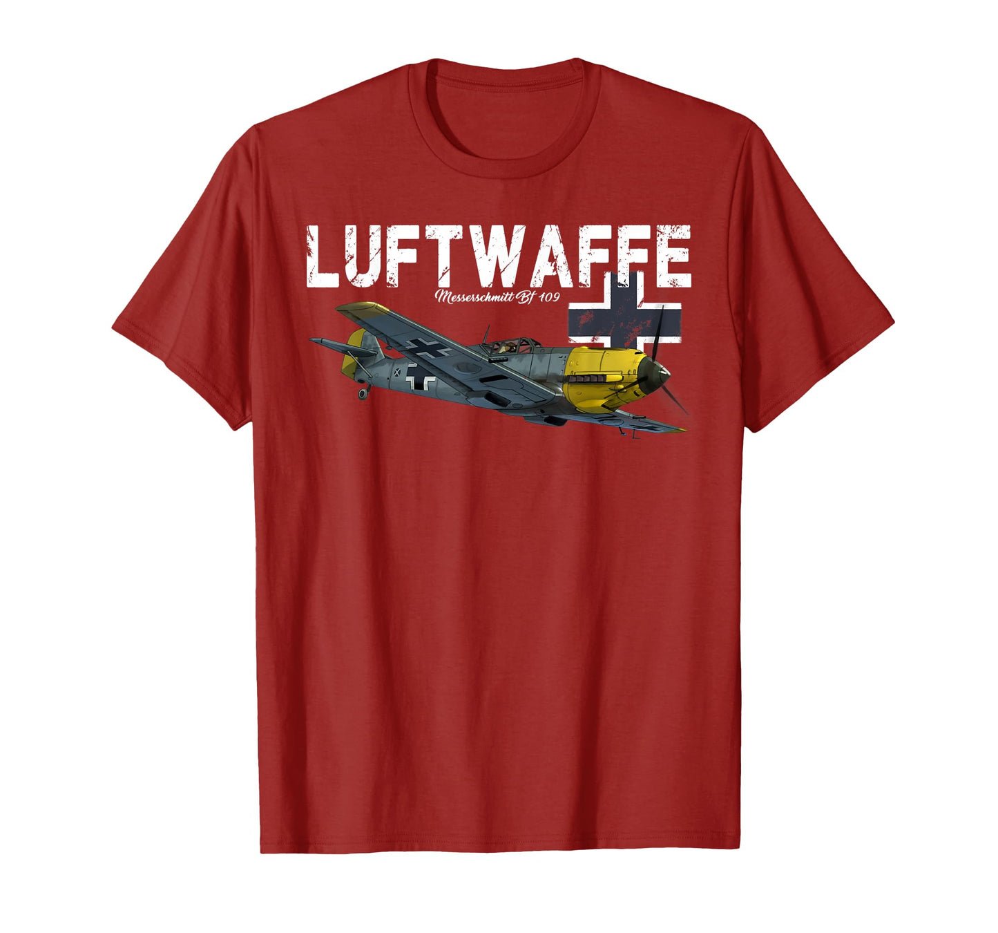 German Warbird I Messerschmitt BF-109 I WW2 Airplanes T-Shirt