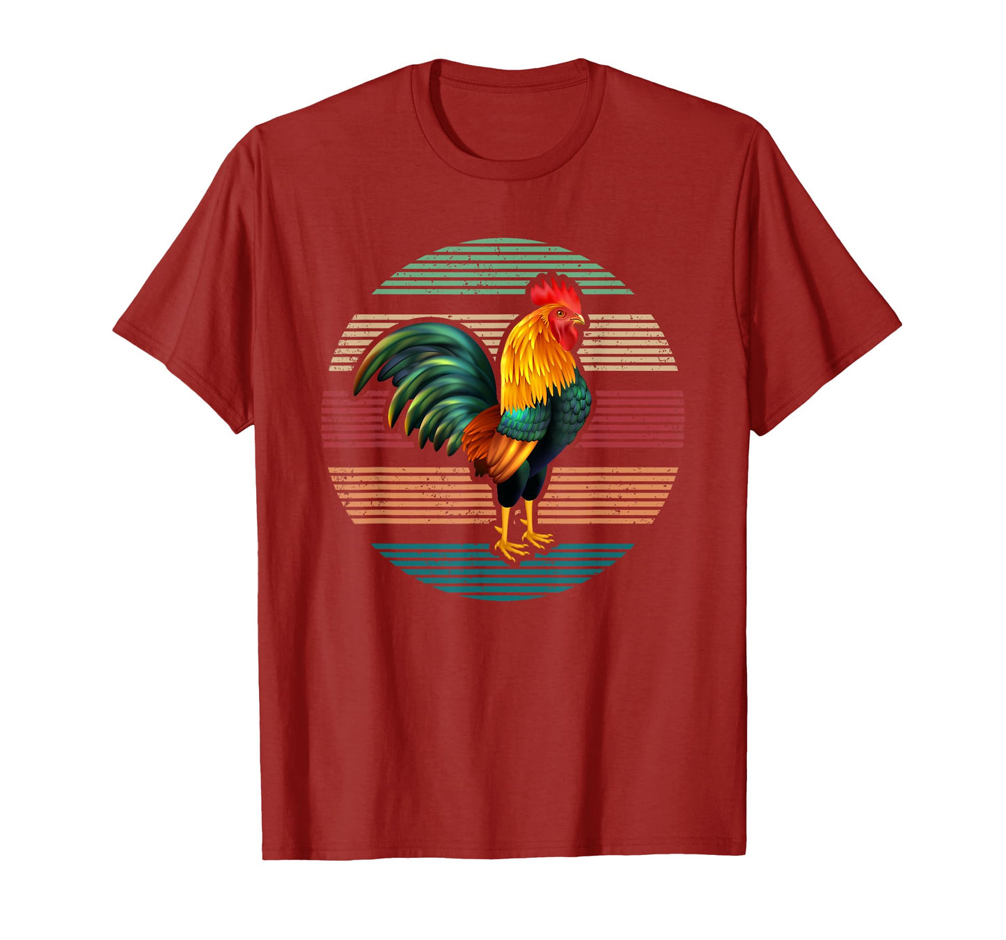 Roosters Lover Gift Vintage Retro Rooster T-Shirt