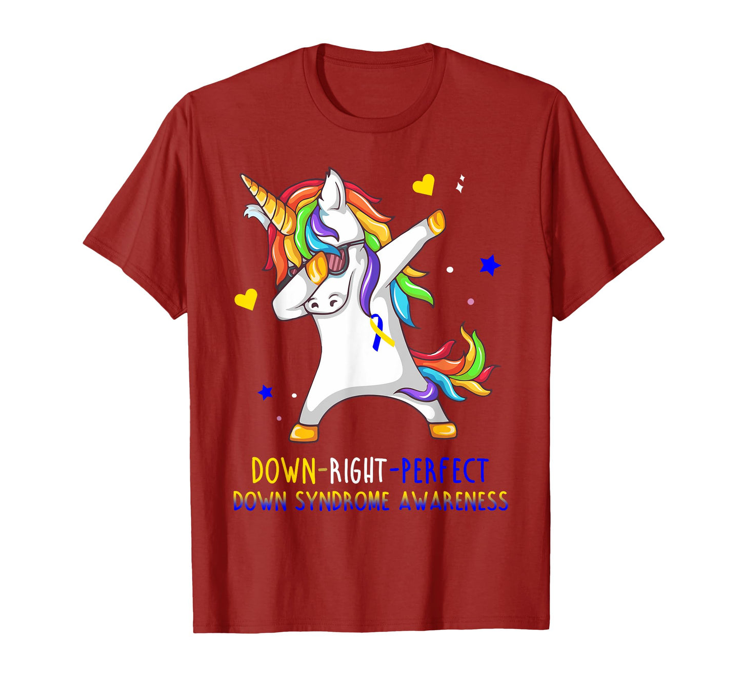 Unicorn Down Right Perfect Shirt Down Syndrome Awareness T-Shirt