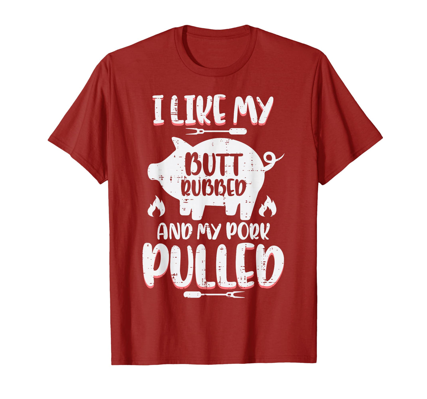 Bbq Pork Rubbed Pulled Funny Barbecue Pig Grill Men T-Shirt