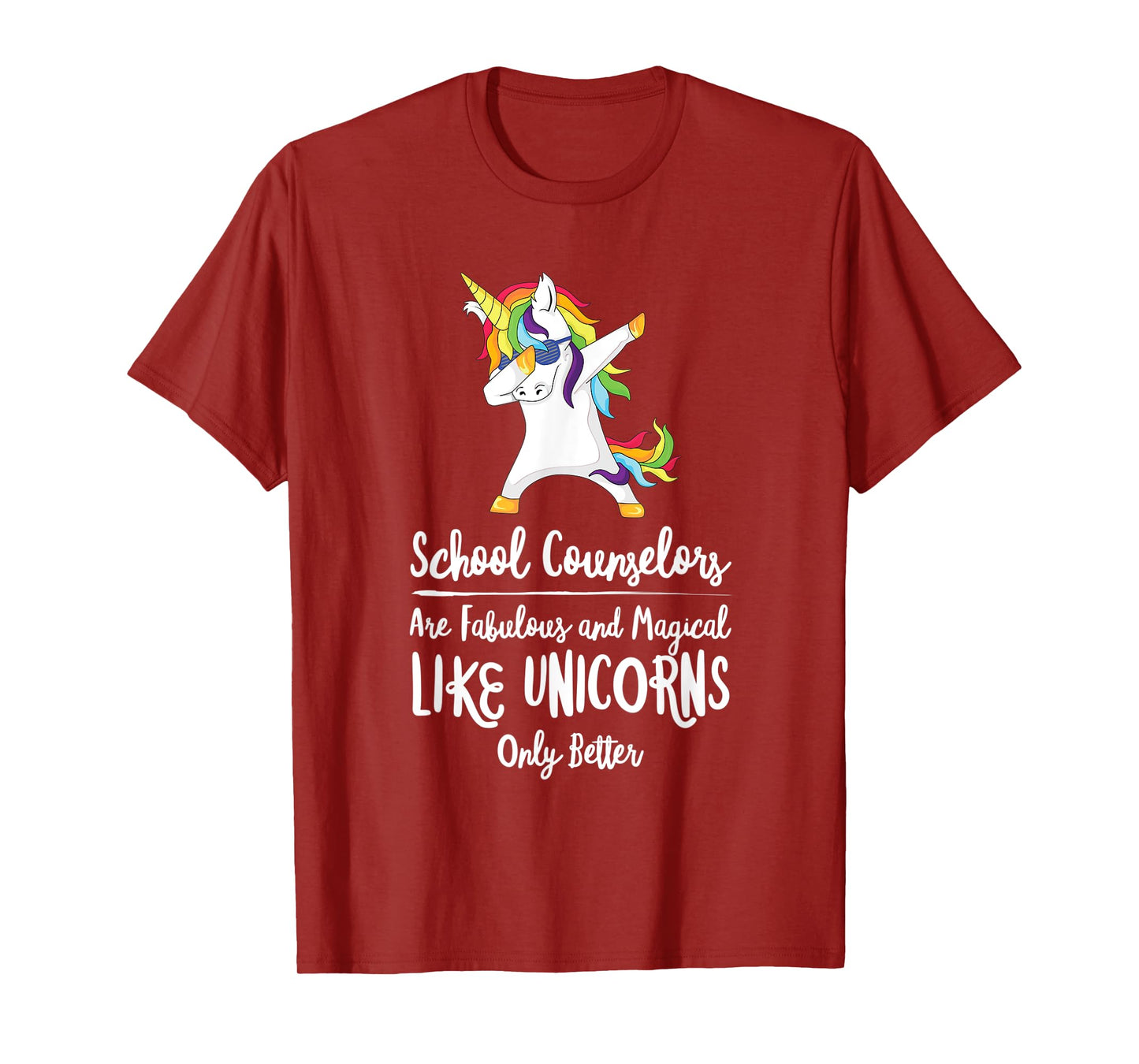 School Counselor Unicorn Teacher Therapist Counseling Advise T-Shirt