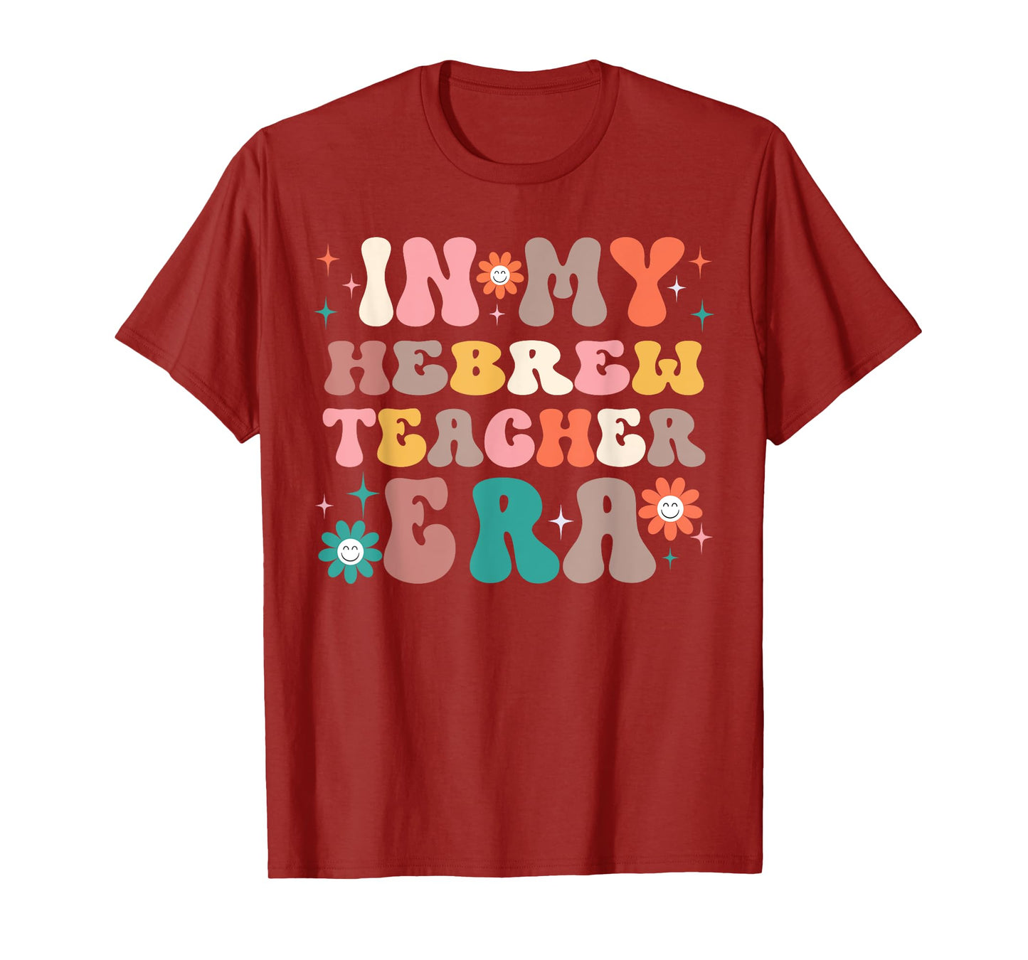 In My Hebrew Teacher Presents Women Men Hebrew Teacher T-Shirt