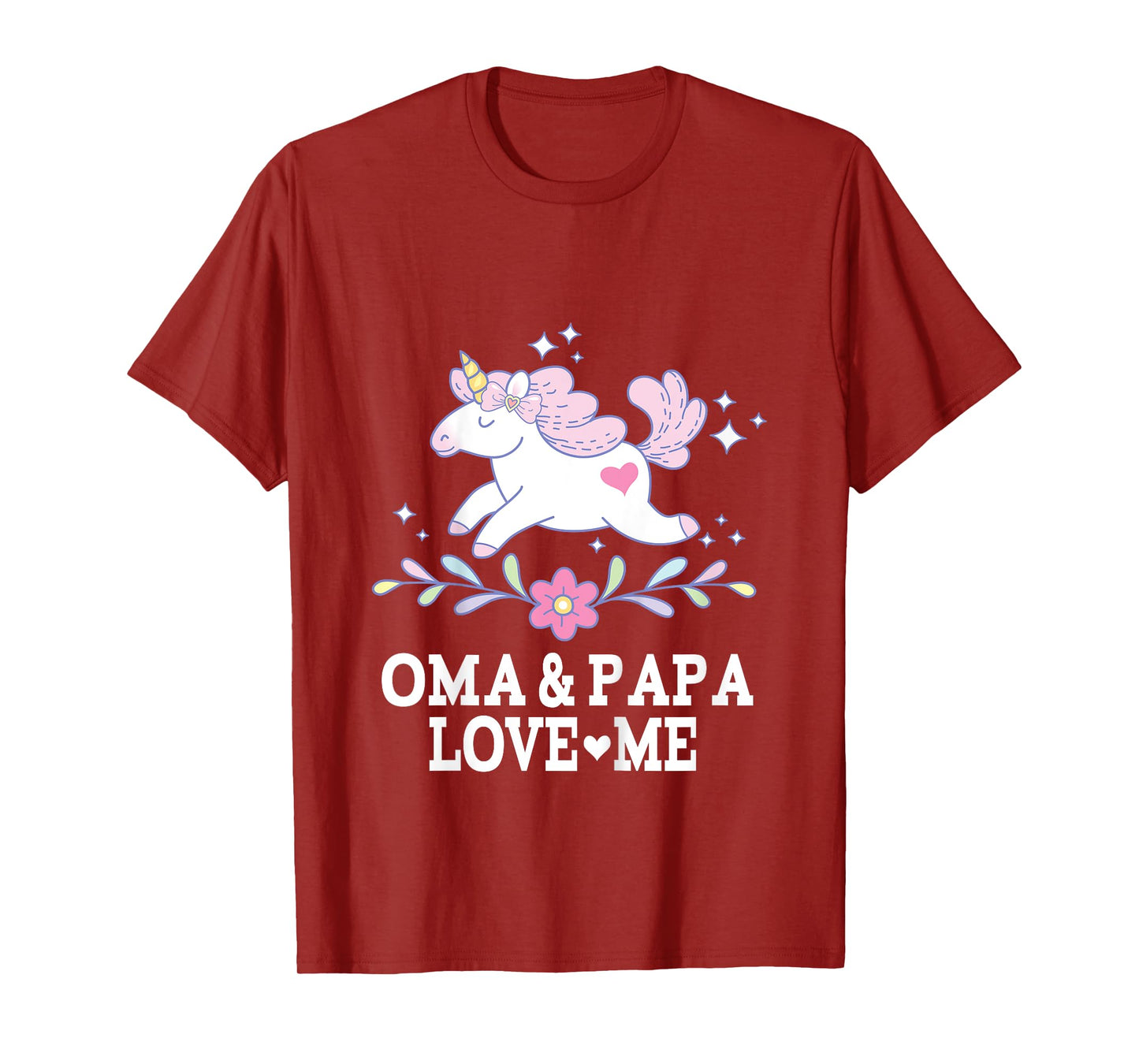 Oma and Papa Love Me Granddaughter Unicorn T-Shirt