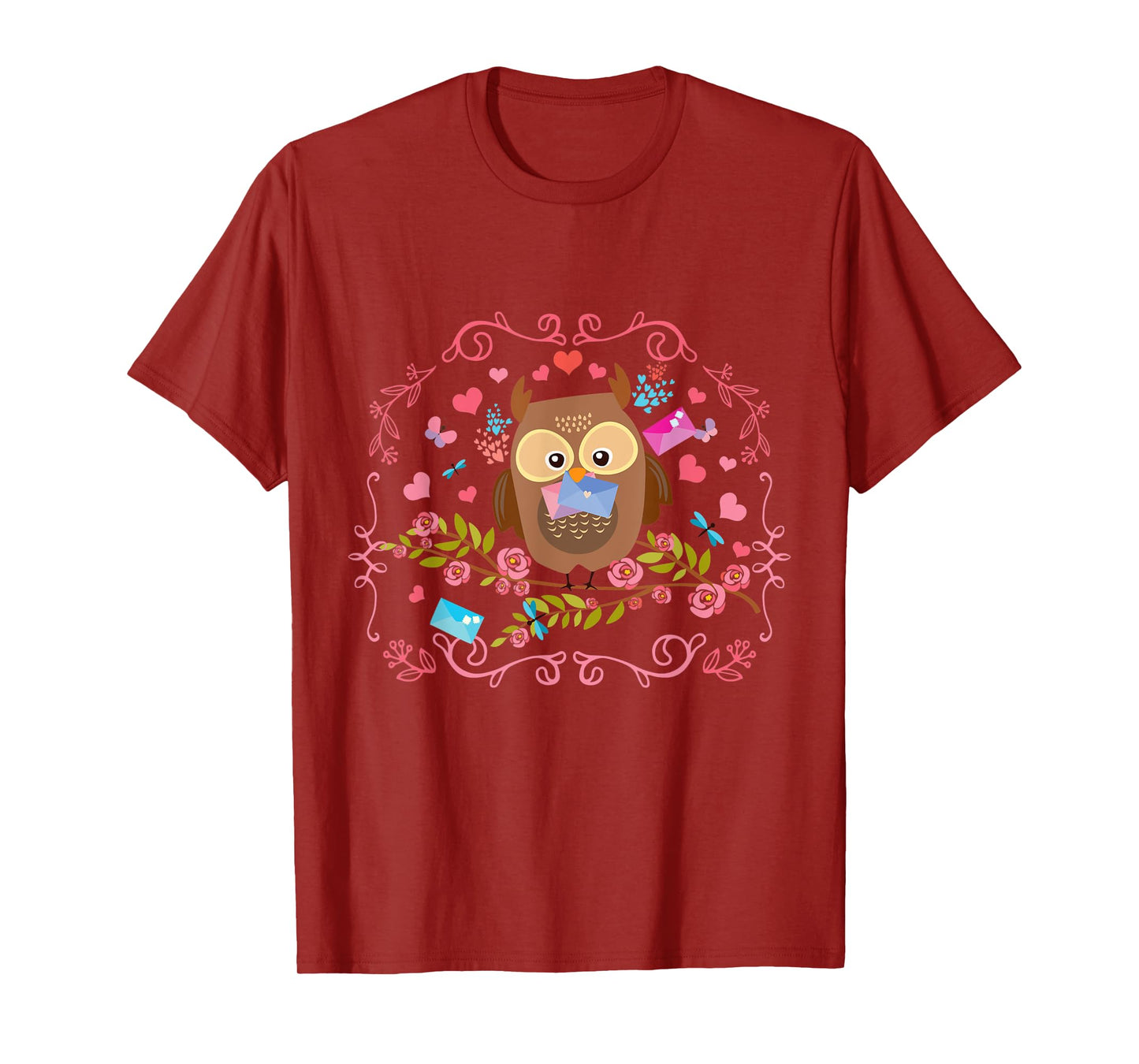 Cute Bird Toddlers Girls Gift Animal Owl T-Shirt