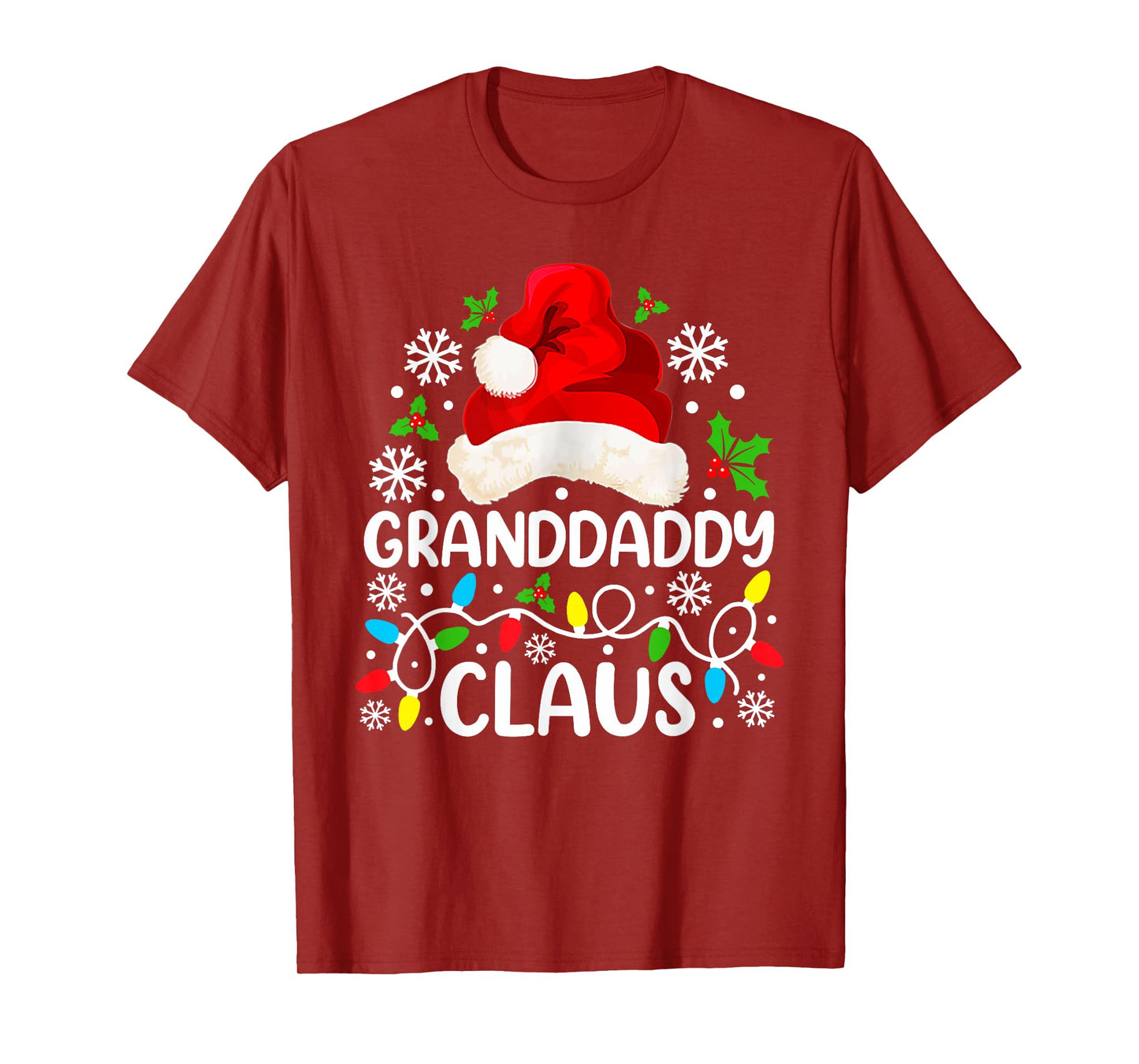 Granddaddy Claus Funny Christmas Family Matching T-Shirt
