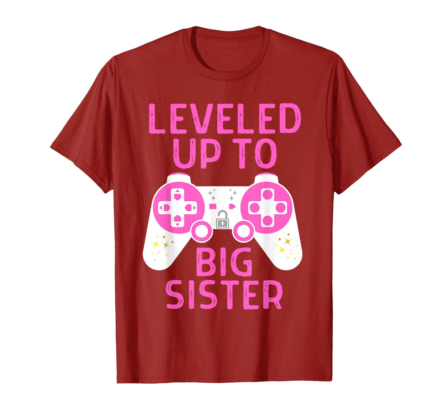 Funny Gaming Leveled Up To Big Sister Pregnancy Announcement T-Shirt