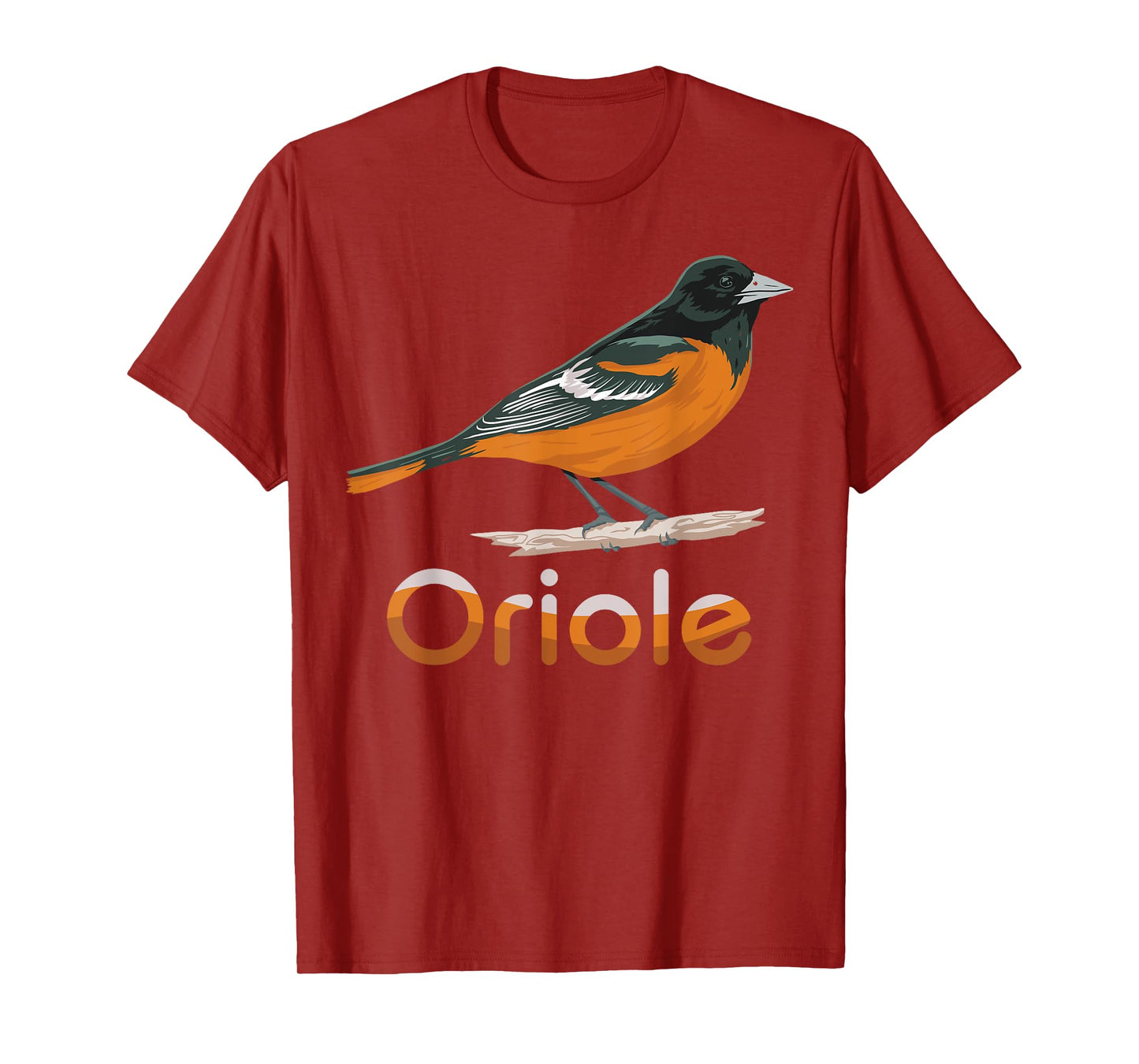 Vintage Distressed Look Oriole Bird Vintage Design T-Shirt