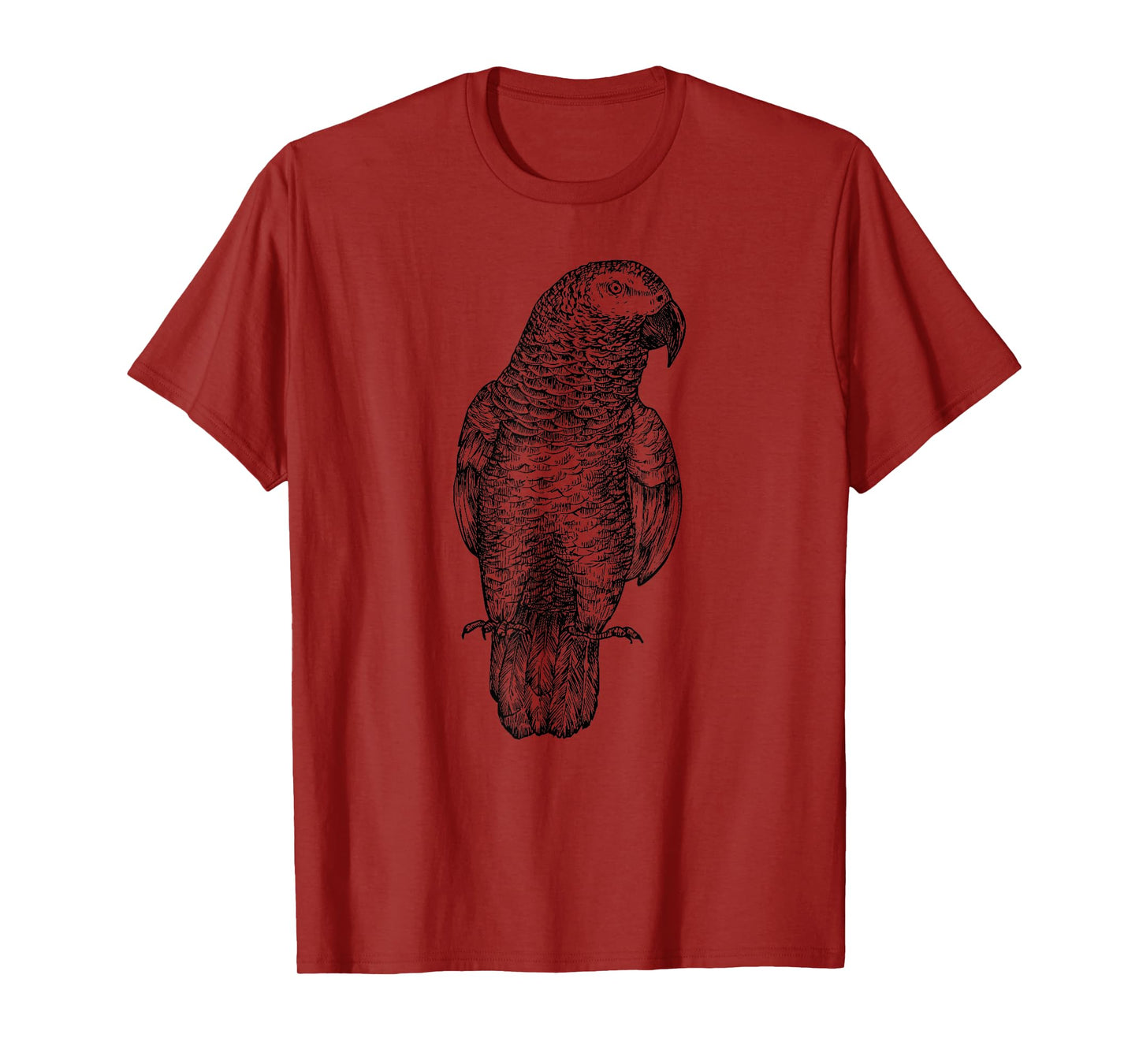 African Grey Parrot Bird T-Shirt