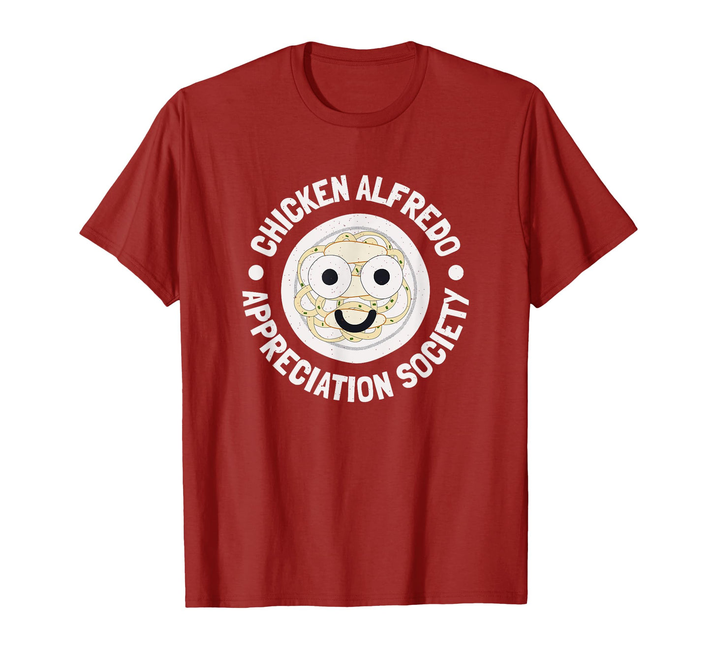 Love Chicken Alfredo Clothing Co. - Chicken Alfredo Appreciation Society T-Shirt - Unisex-Adult, Short Sleeve, Black, Small