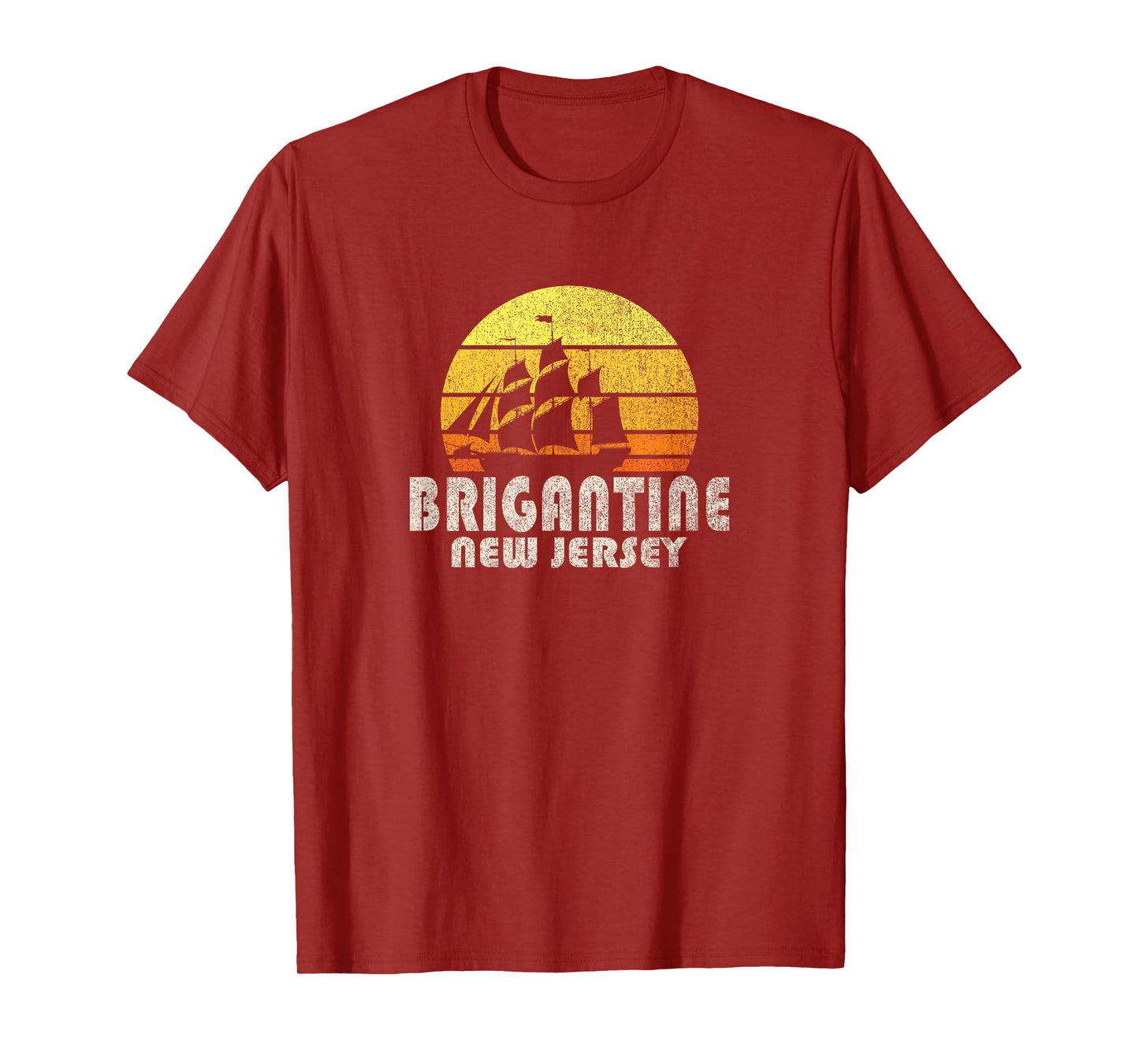 Retro Brigantine NJ Beach Vacation T-Shirt Men Women Kids T-Shirt