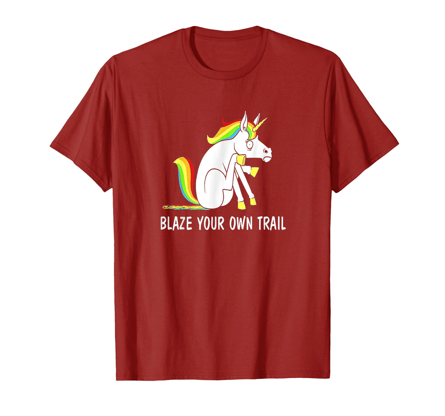 Blaze Your Own Trail Unicorn T-Shirt For Men For Women T-Shirt