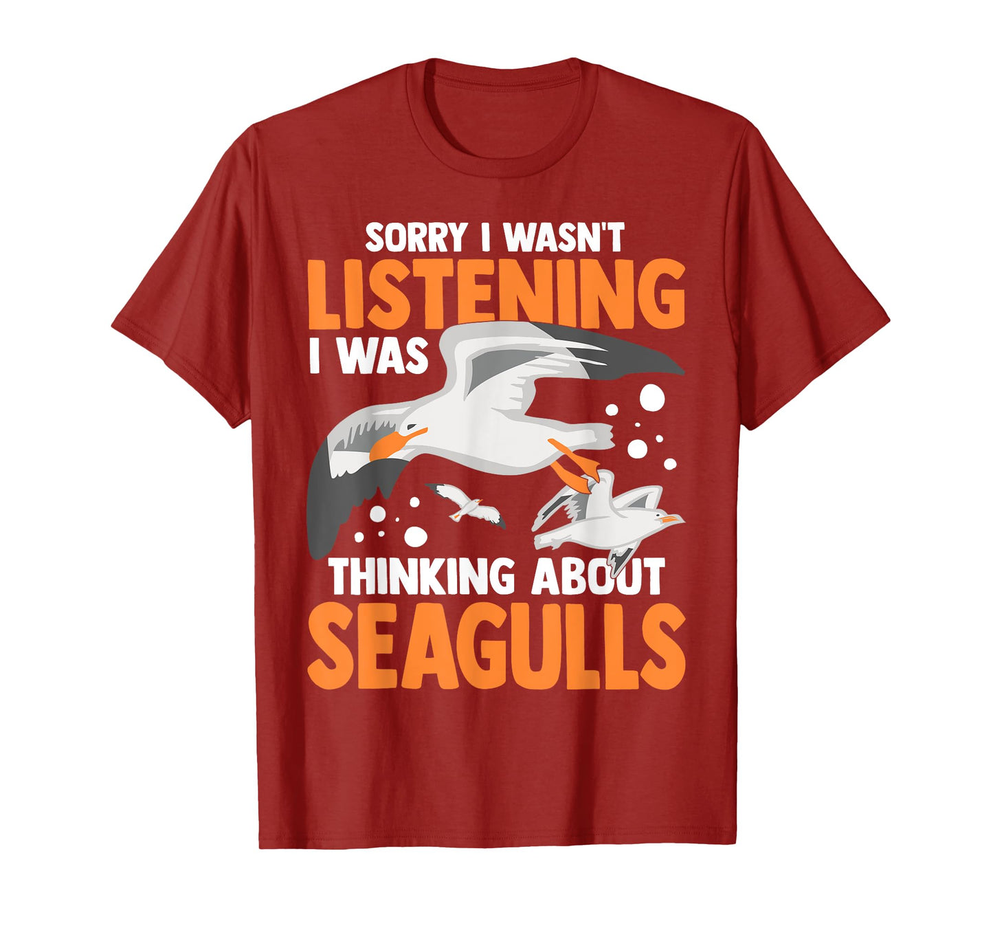 Seagull Birds Funny Animals Flying Seabird T-Shirt