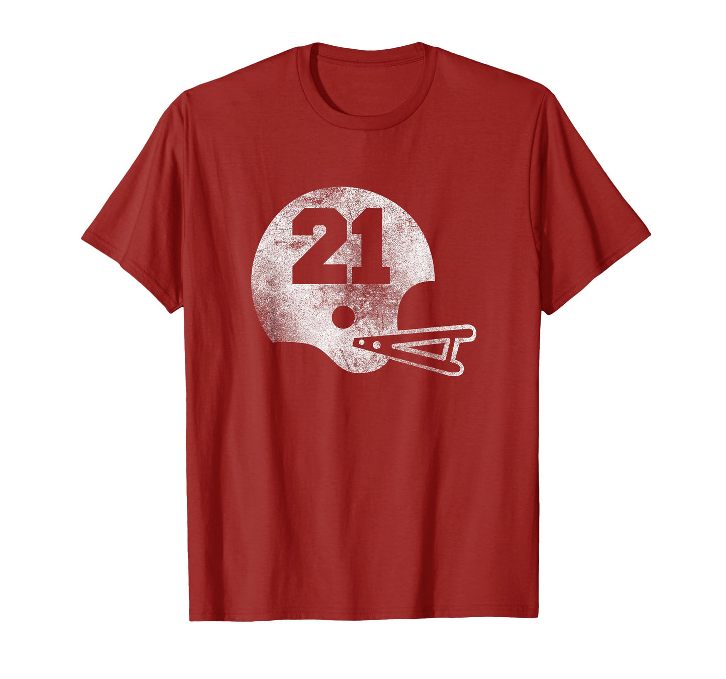 Vintage Football Jersey Number 21 T-Shirt Player Number T-Shirt