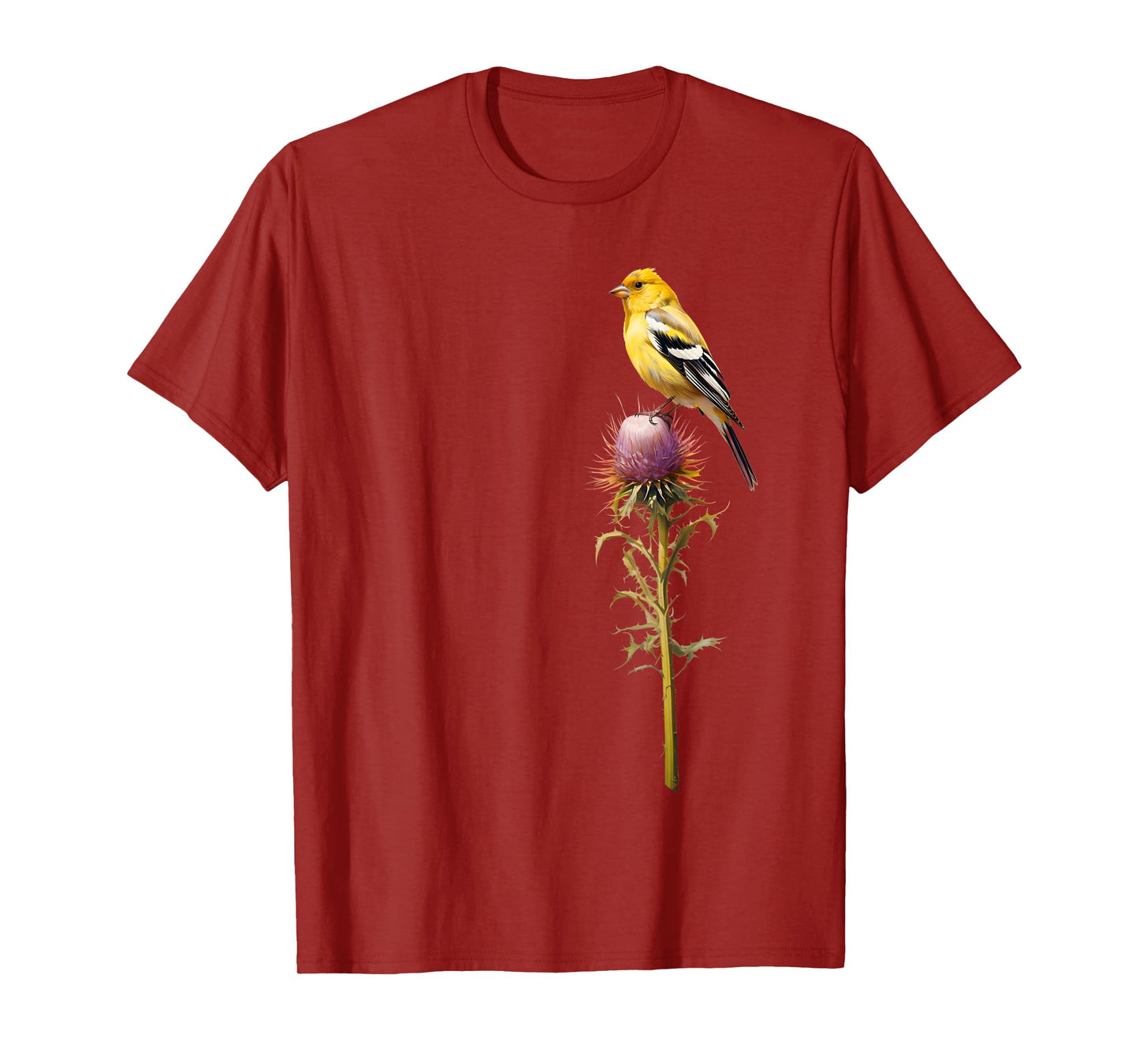 Birding and Bird Lovers Apparel Decor Accessories American Goldfinch Backyard Bird Watching Watchers Birder Unisex-Adults Black Short Sleeve T-Shirt Small