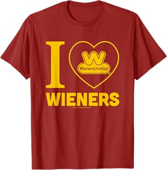 Wienerschnitzel I Love Wieners Big Chest Logo T-Shirt