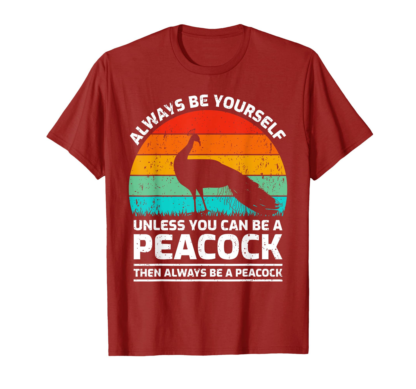 Vintage Peacock Bird Lover Retro Cute Peacock T-Shirt