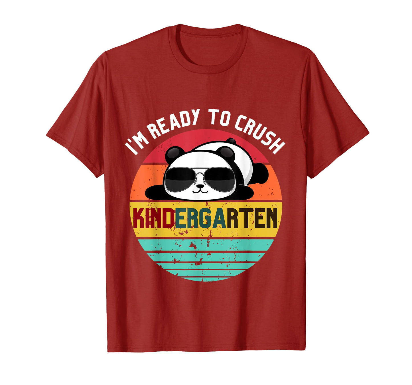 I'm Ready To Crush Kindergarten Panda First Day of School T-Shirt