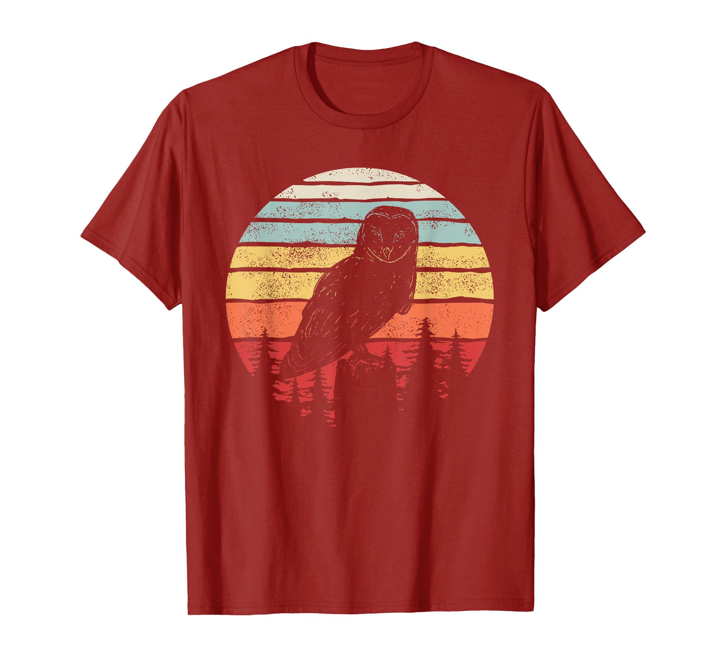 Vintage Retro Barn Owl Bird T-Shirt