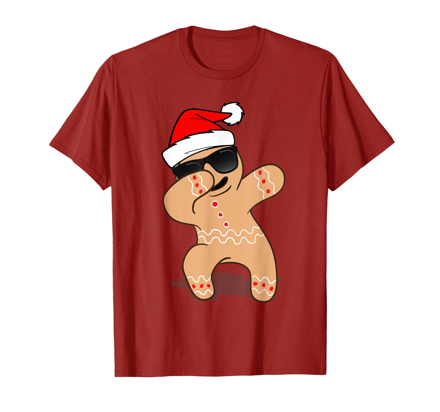 Dabbing Gingerbread Man Shirt - 2017 Funny Hip Hop Xmas Tee T-Shirt