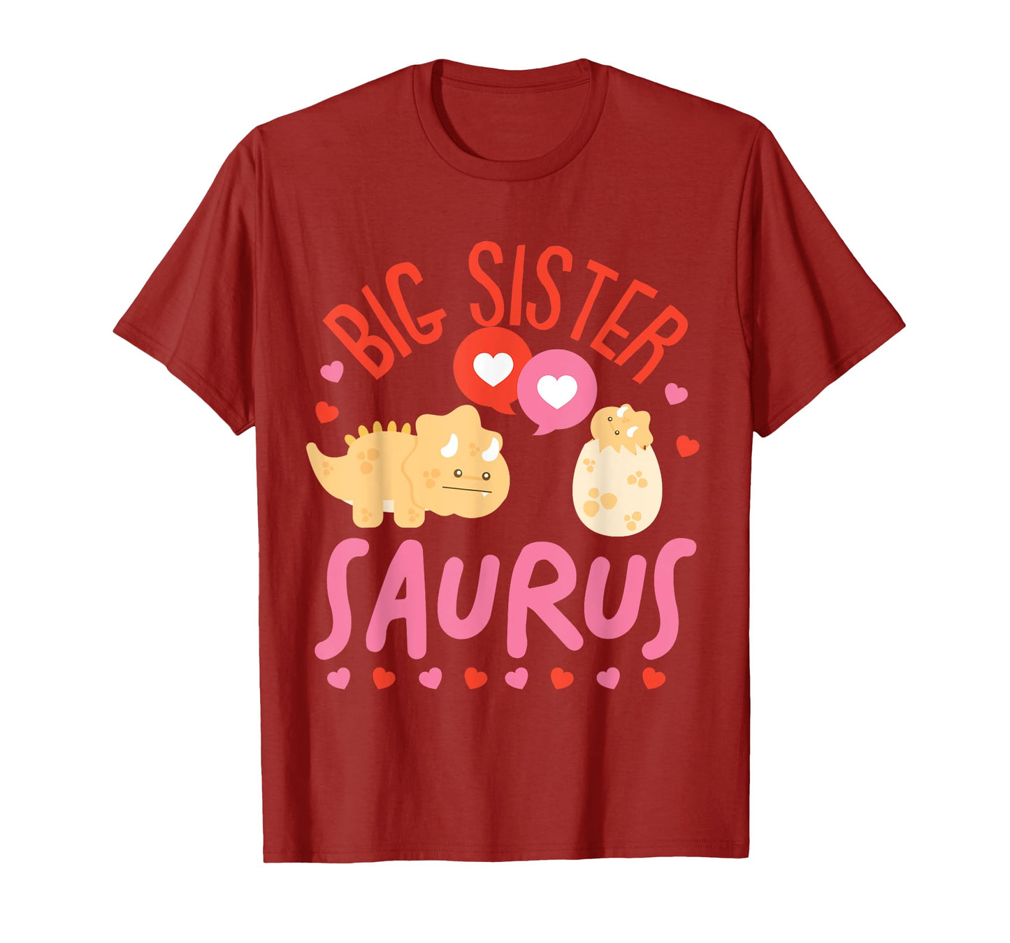 Cute Dinosaurs Design For Big Sister Saurus T-Shirt