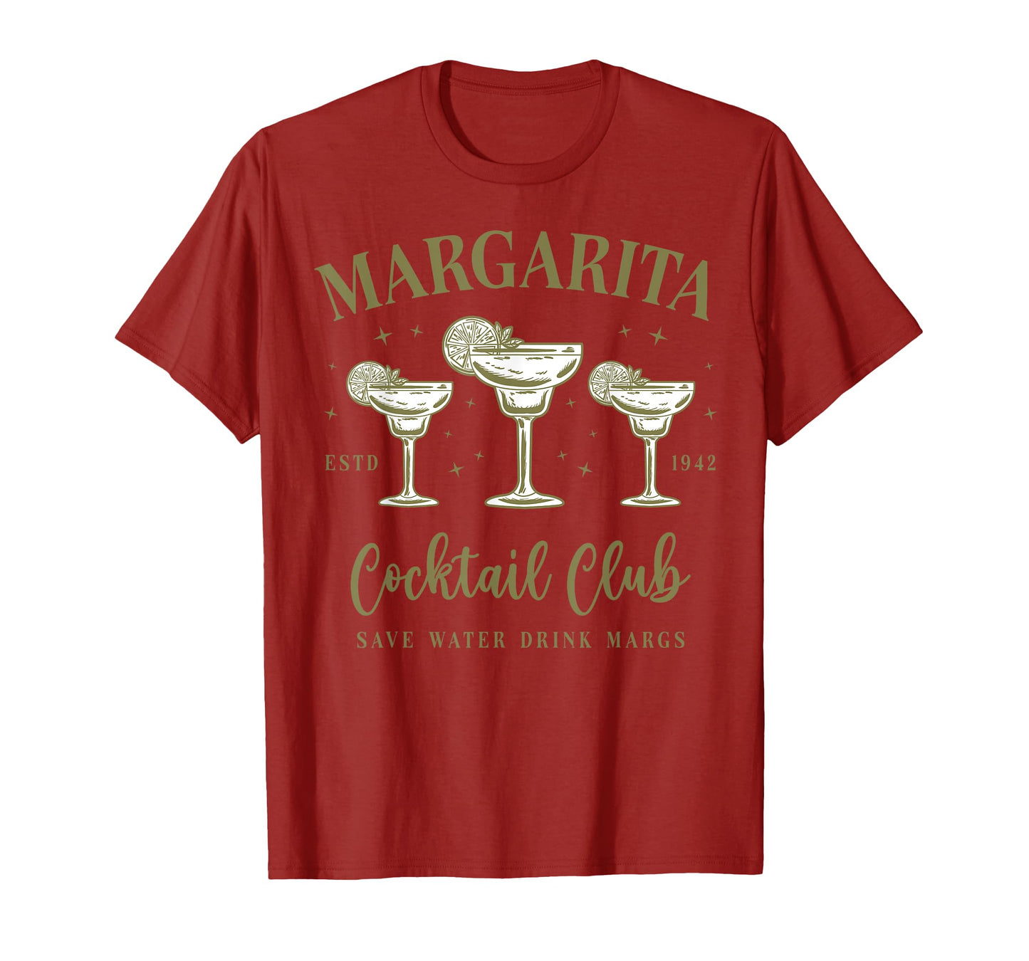 Margarita Cocktail Club Save Water Drink Margs Tequila Lover T-Shirt