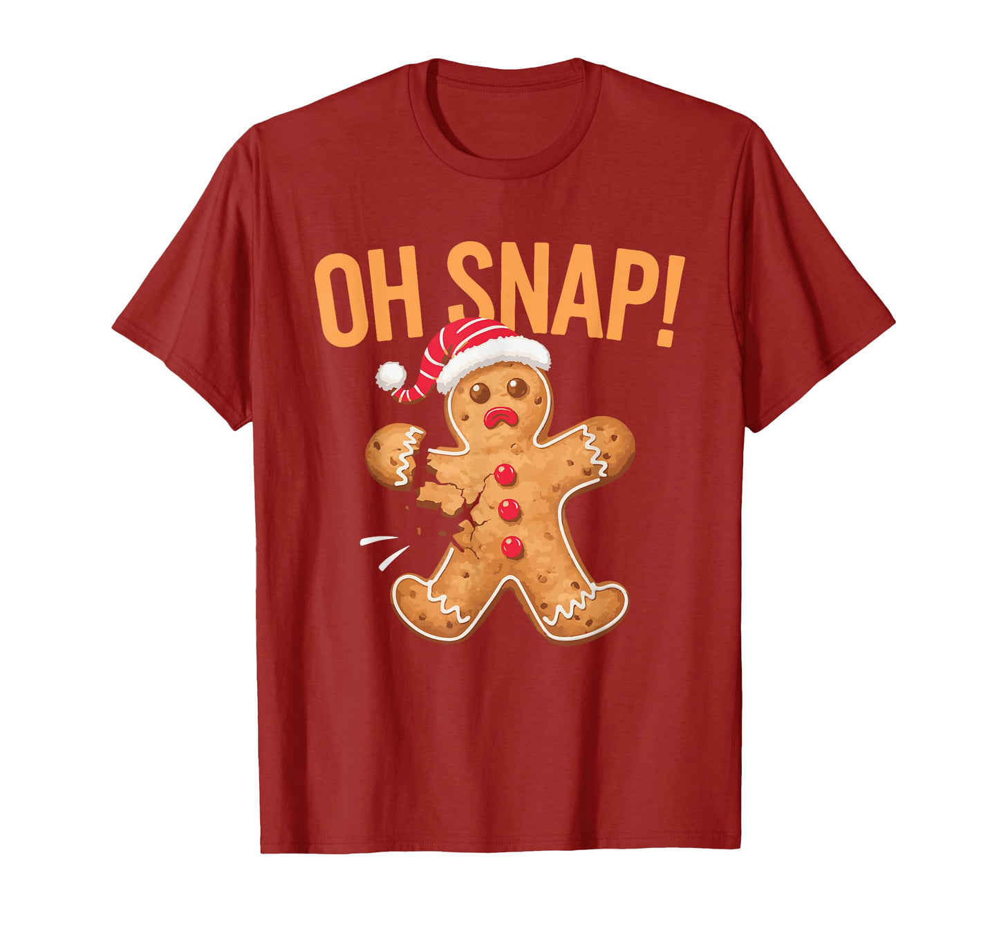 Gingerbread Man Oh Snap Christmas T-Shirt