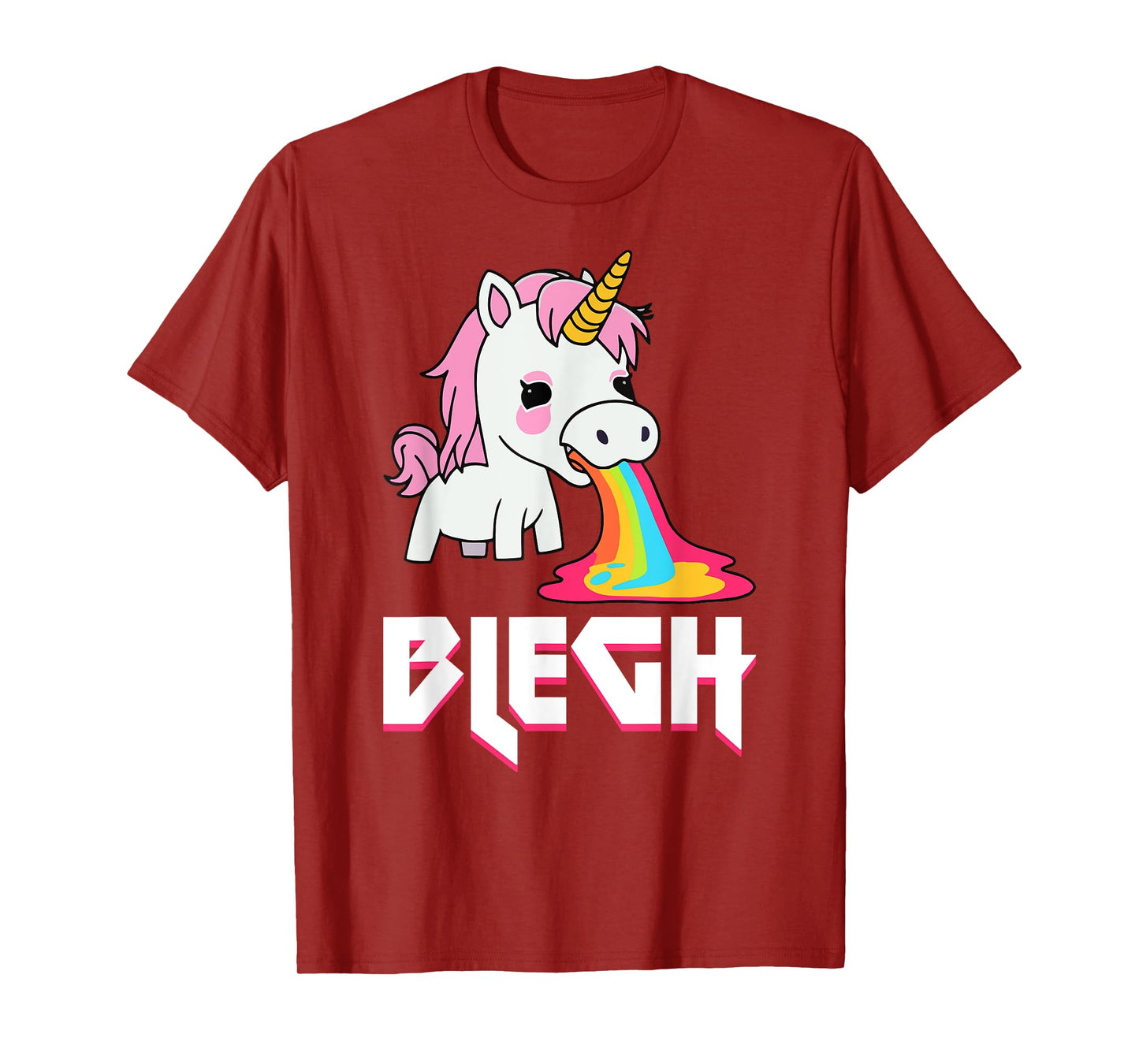 Blegh Heavy Metal Metalcore Unicorn T-Shirt