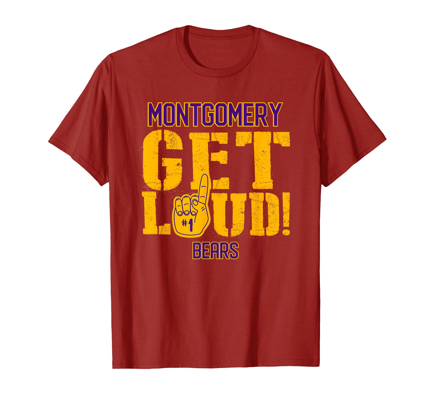 Montgomery High School GET LOUD Bears T-Shirt