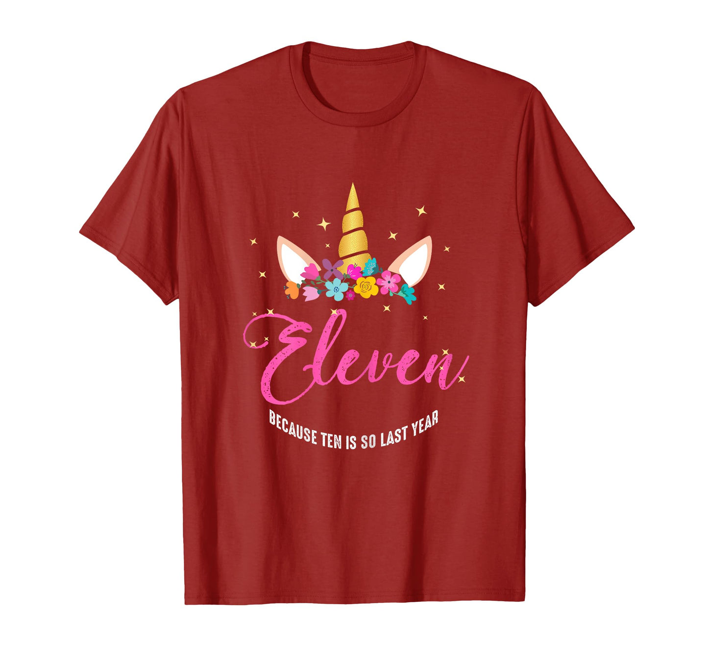 11 Years Old Birthday Girl Gifts Unicorn 11th Birthday T-Shirt