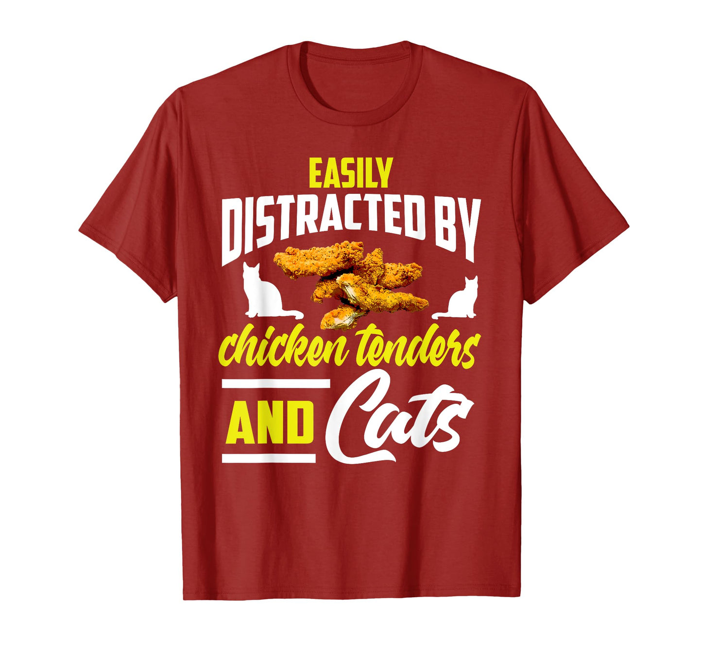 Chicken Tenders Shirt Funny Cat Lover Chicken Tenders T-Shirt for Men Women Girls Kids