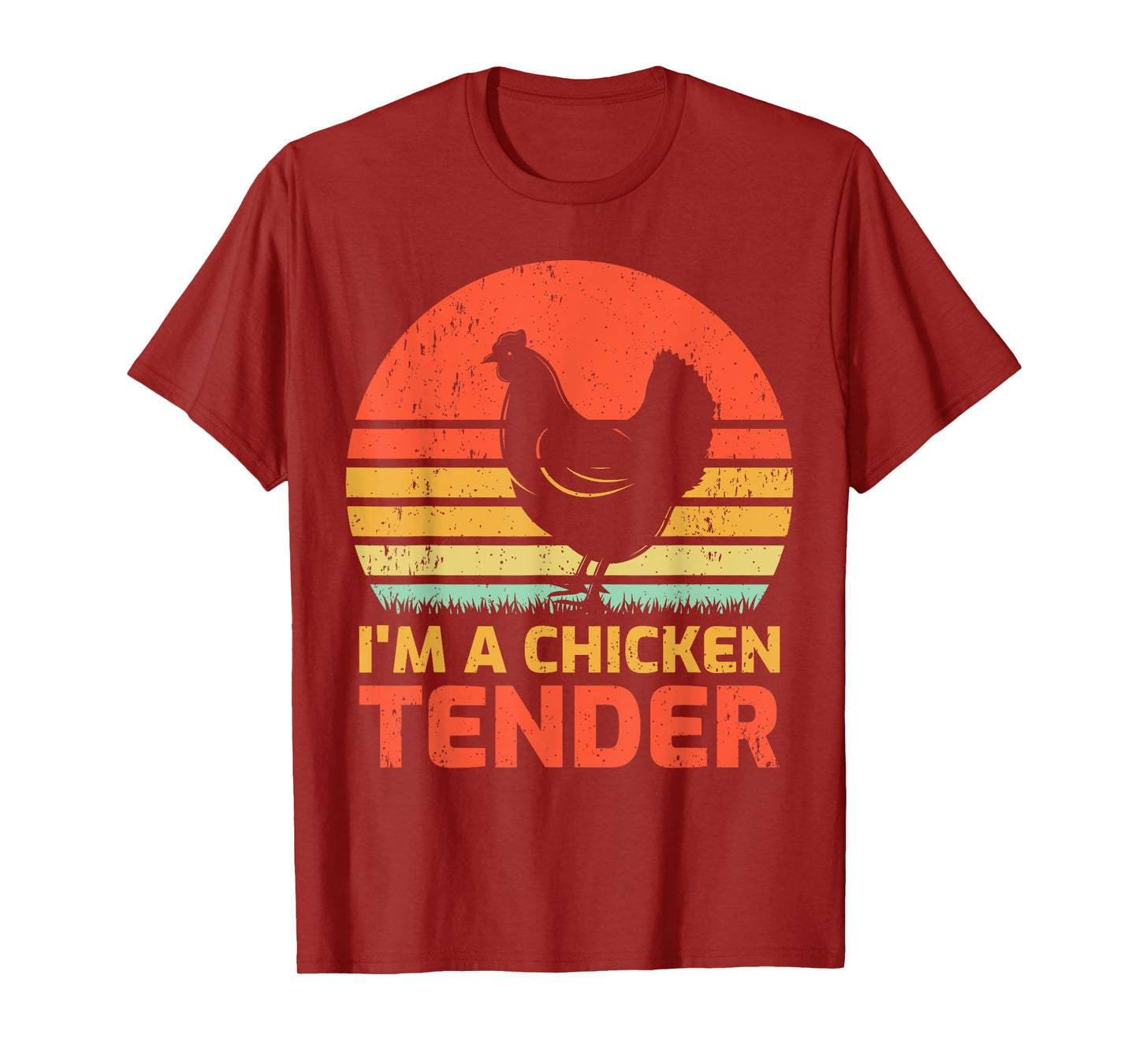 Vintage Chicken Farmer Retro I'm A Chicken Tender T-Shirt