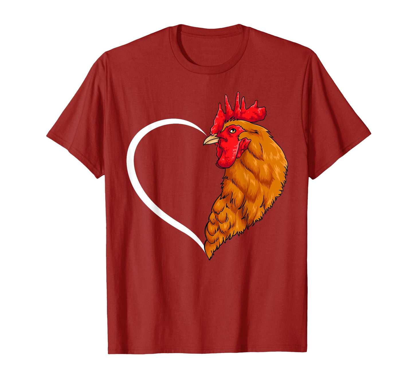 Chicken Shirts For Women Girls Kids Heart Cute Chicken T-Shirt