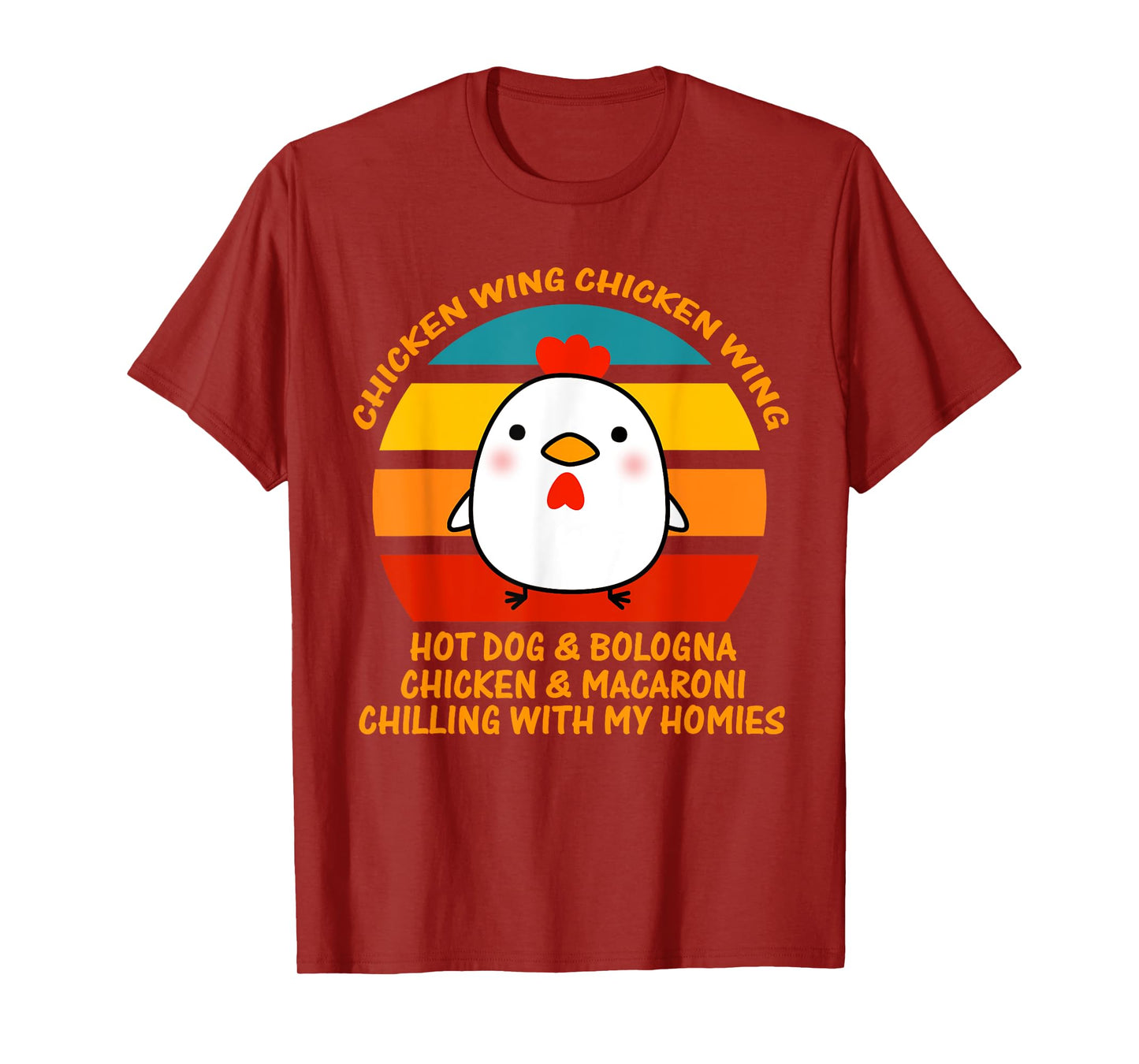 Chicken Wing Chicken Wing Hot Dog and Bologna Kids Boy Girl T-Shirt